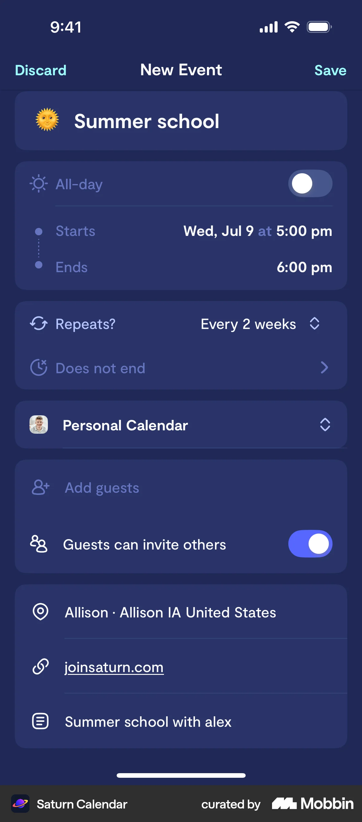 Card Mobile App Design