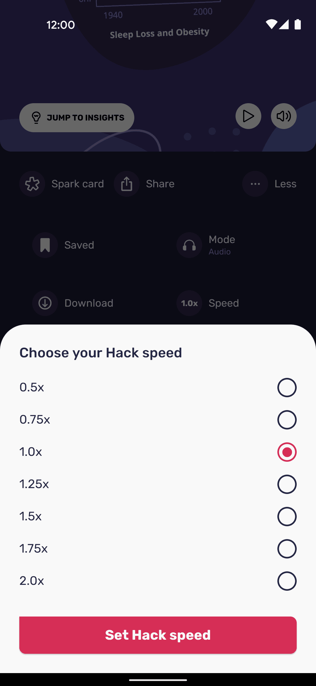 Uptime Android Changing Hack speed Flow | Mobbin