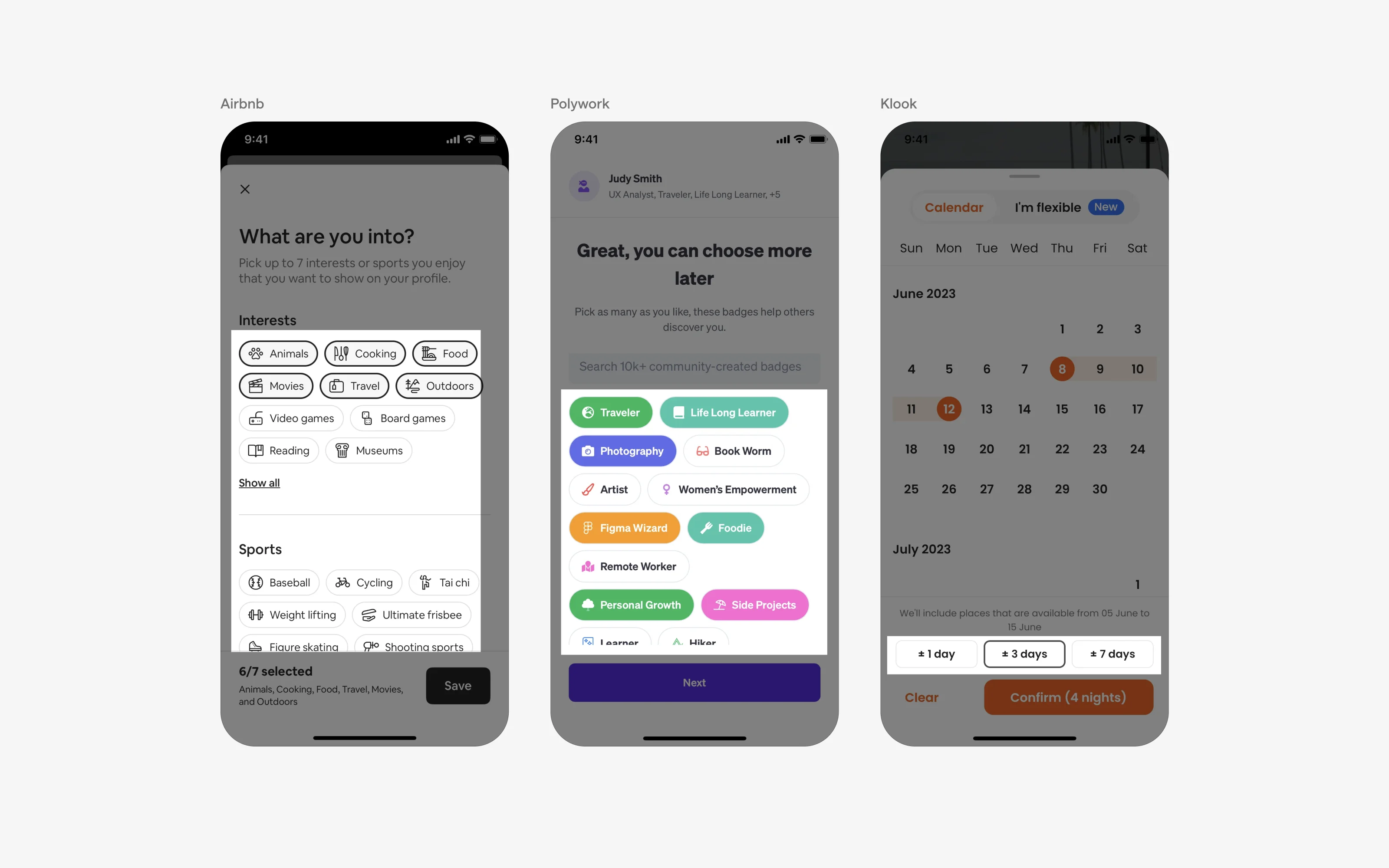 Chip UI Design: Best practices, Design variants & Examples | Mobbin