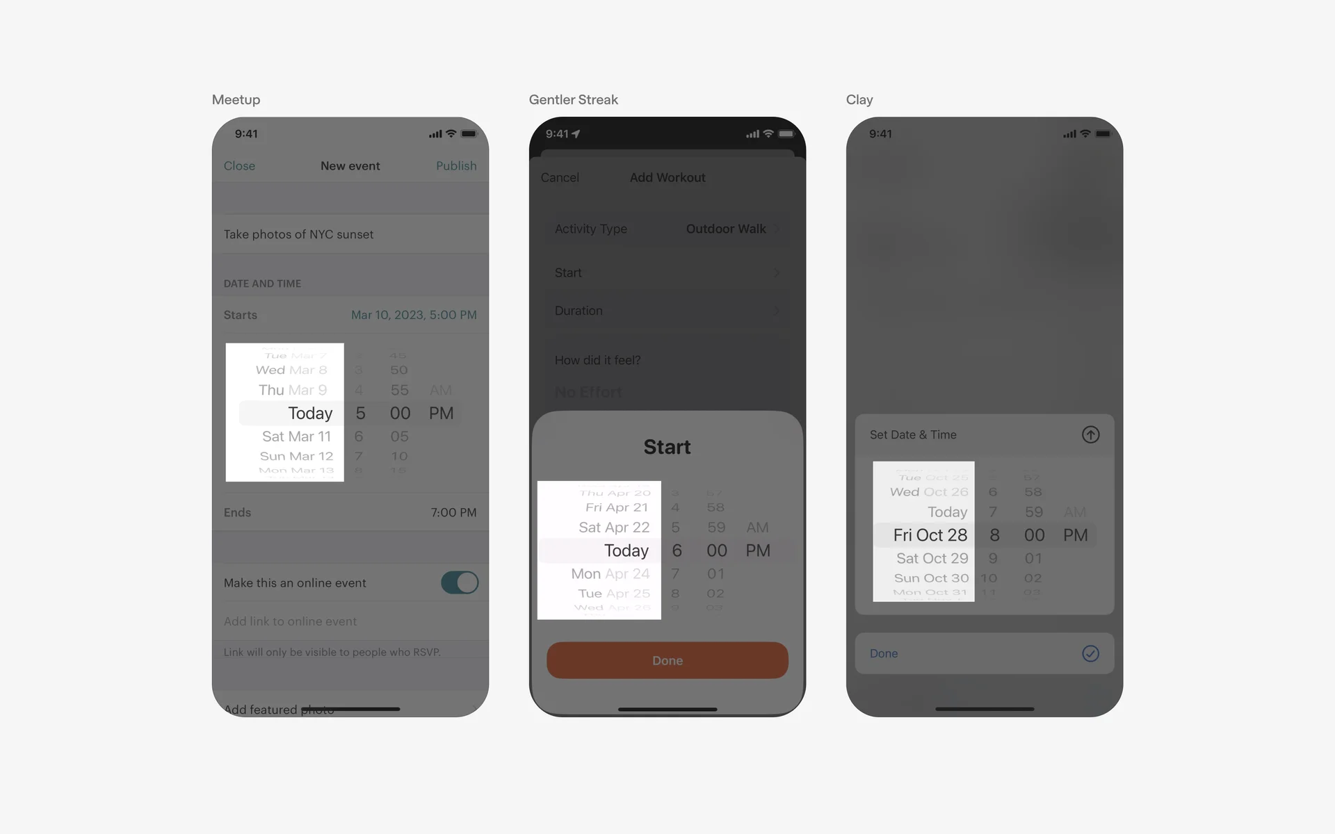 Date Picker UI Design: Best practices, Design variants & Examples | Mobbin
