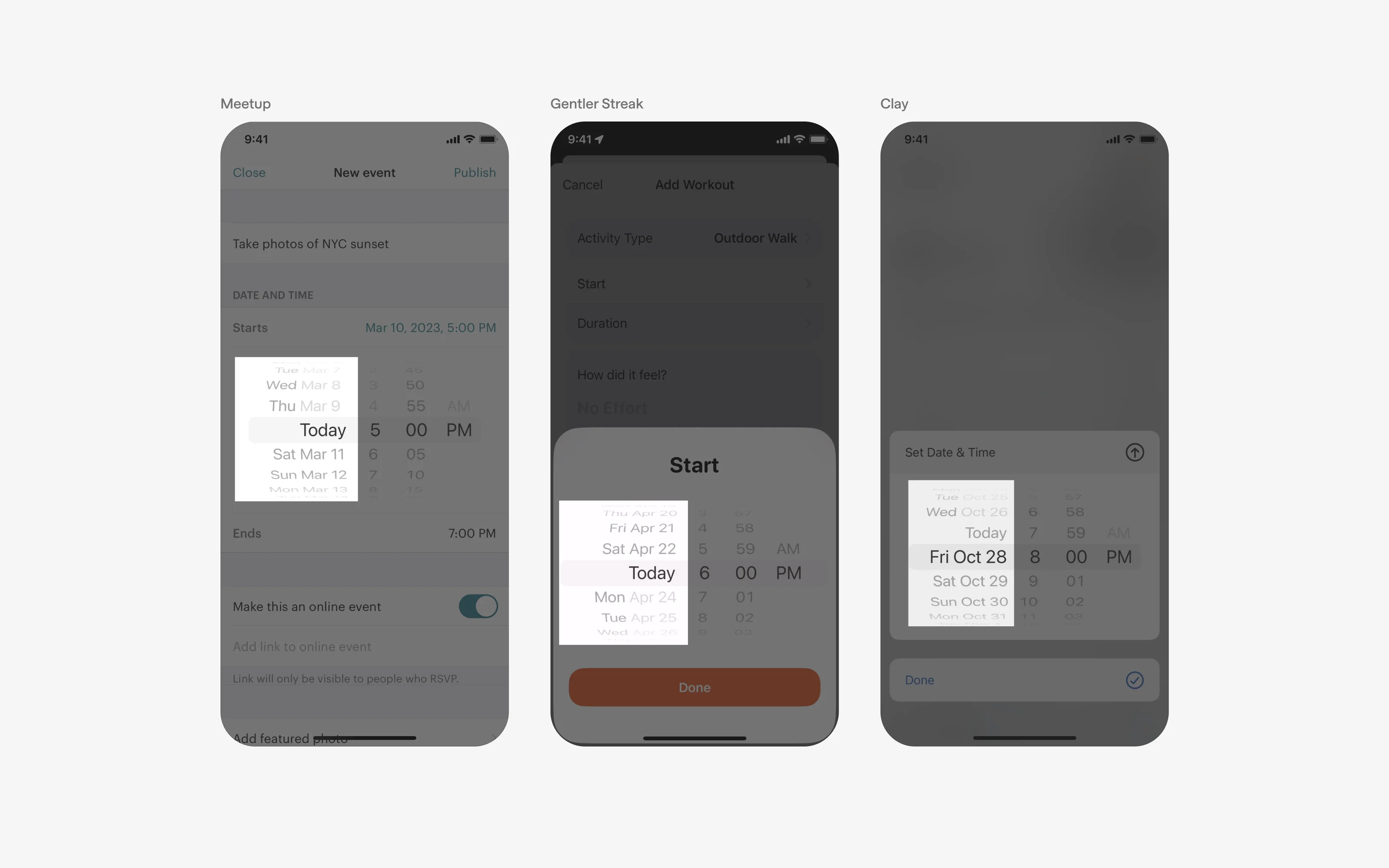 Date Picker UI Design: Best practices, Design variants & Examples | Mobbin