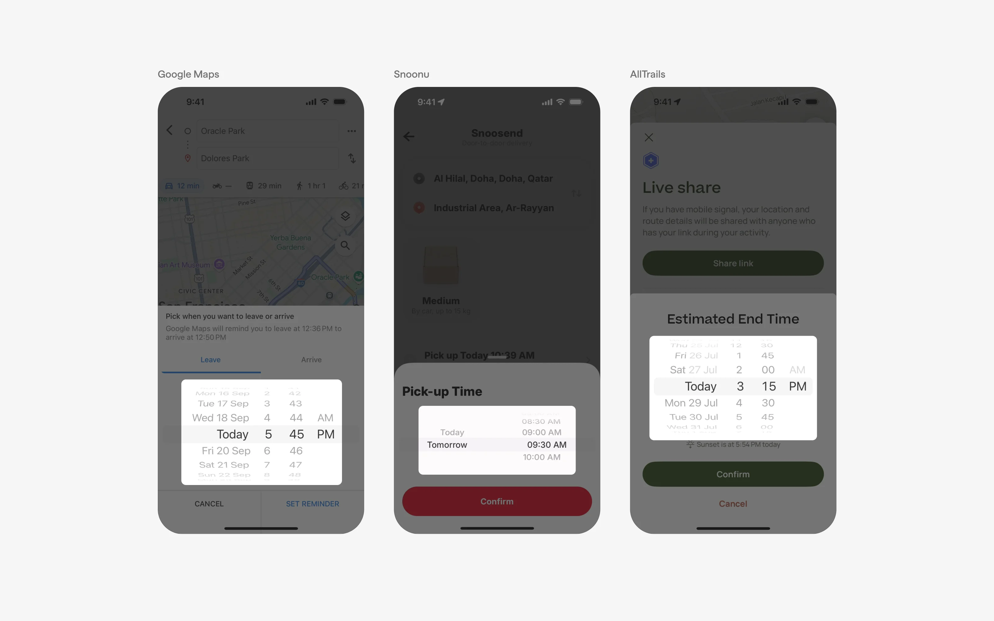 Date Picker UI Design: Best practices, Design variants & Examples | Mobbin