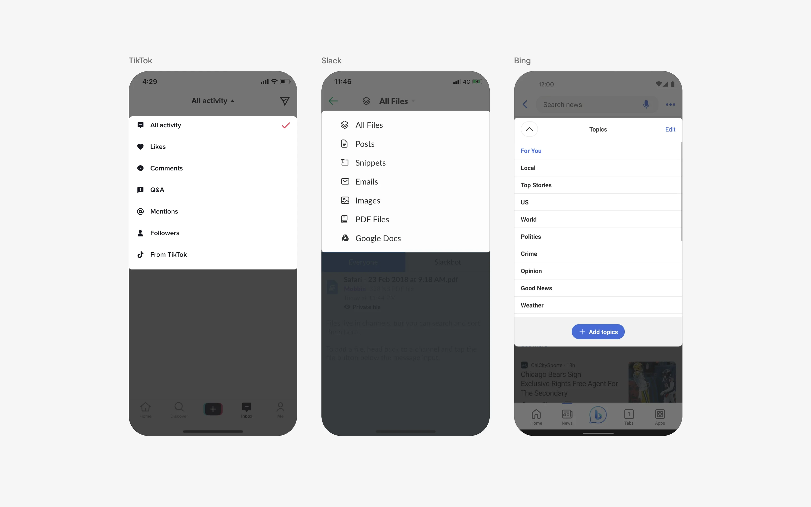 Dropdown Menu UI Design: Best practices, Design variants & Examples ...
