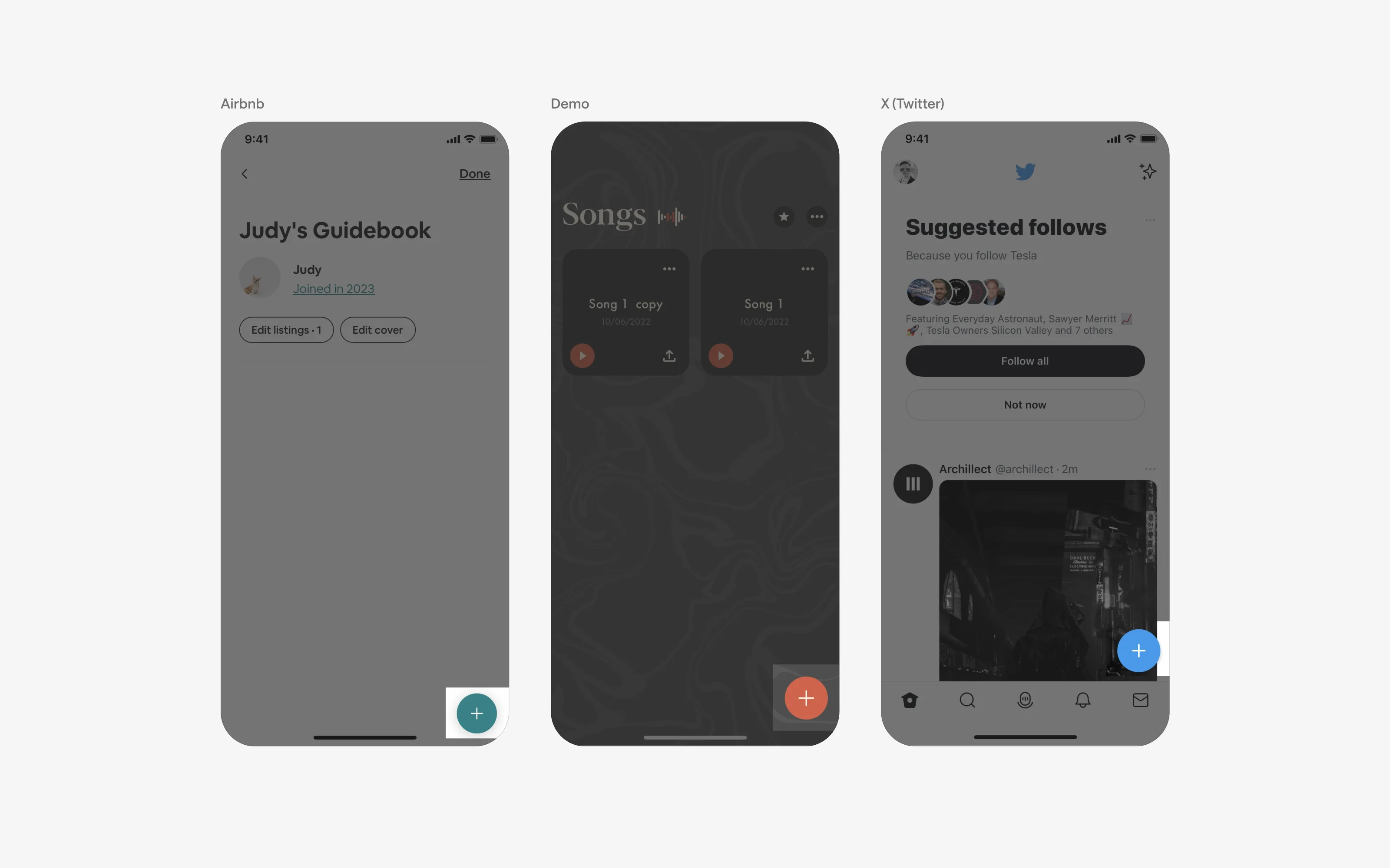 Ios Fab Button Floating Action Button UI Design: Best practices, Design variants ...
