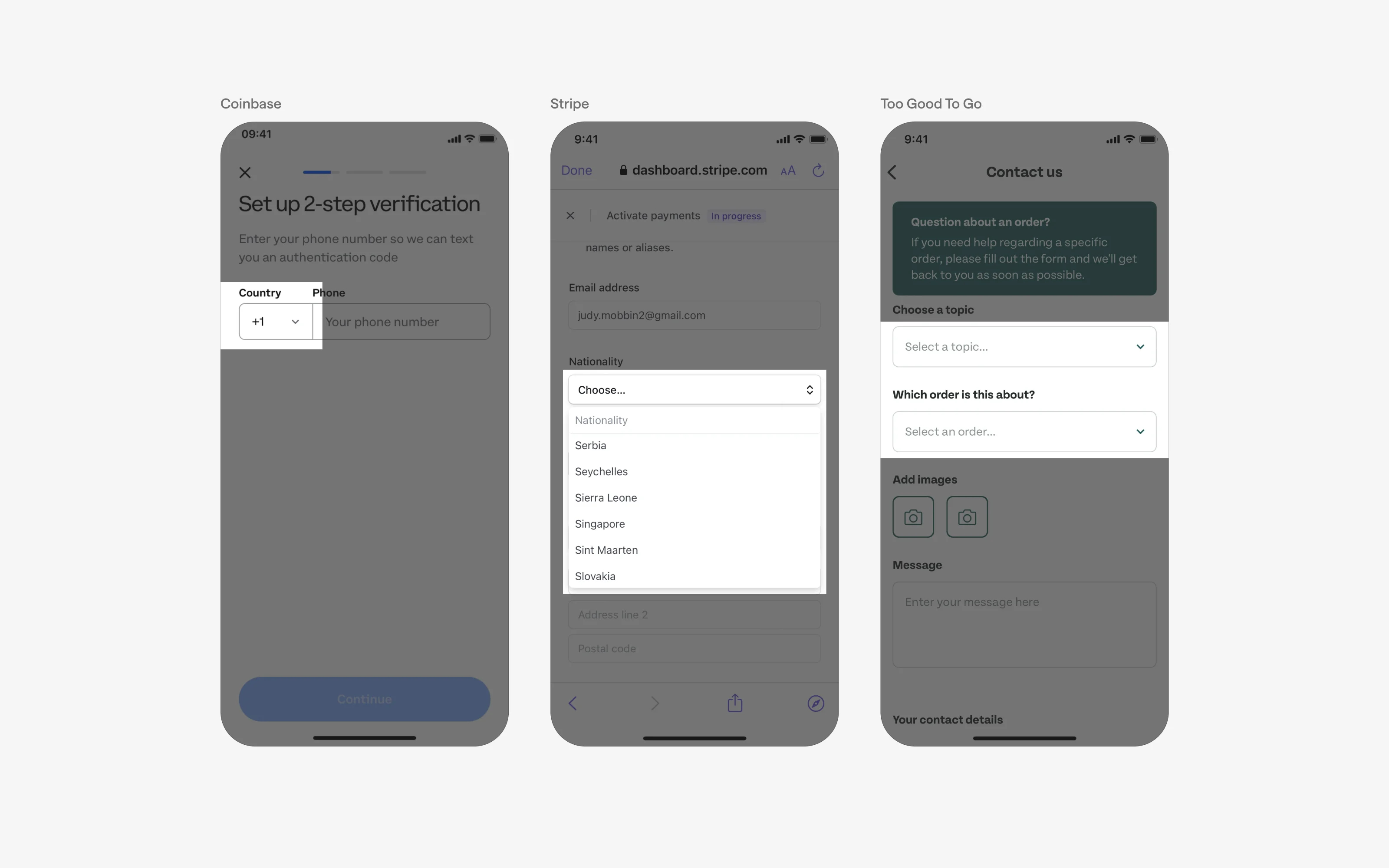Select UI Design: Best practices, Design variants & Examples | Mobbin