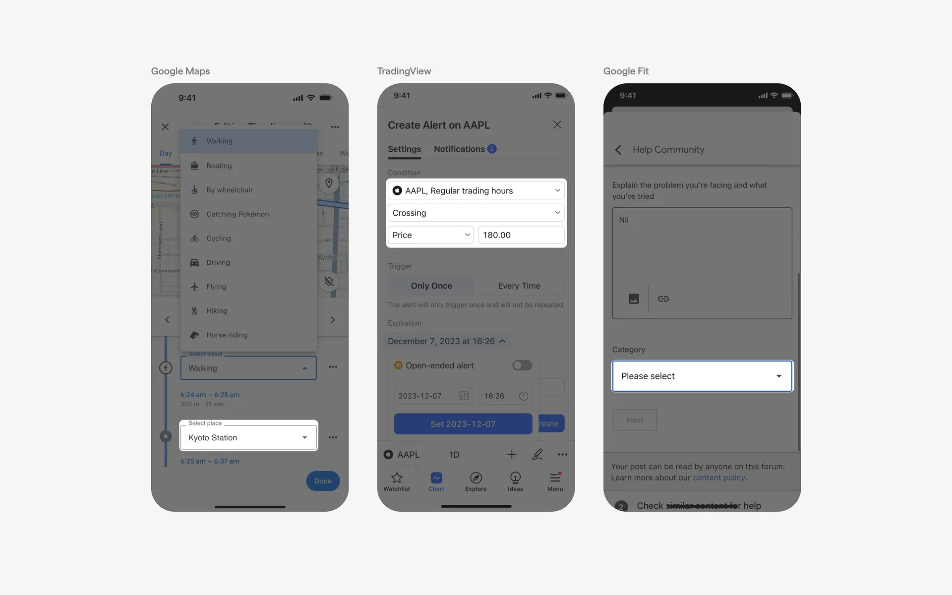 Select UI Design: Best practices, Design variants & Examples | Mobbin