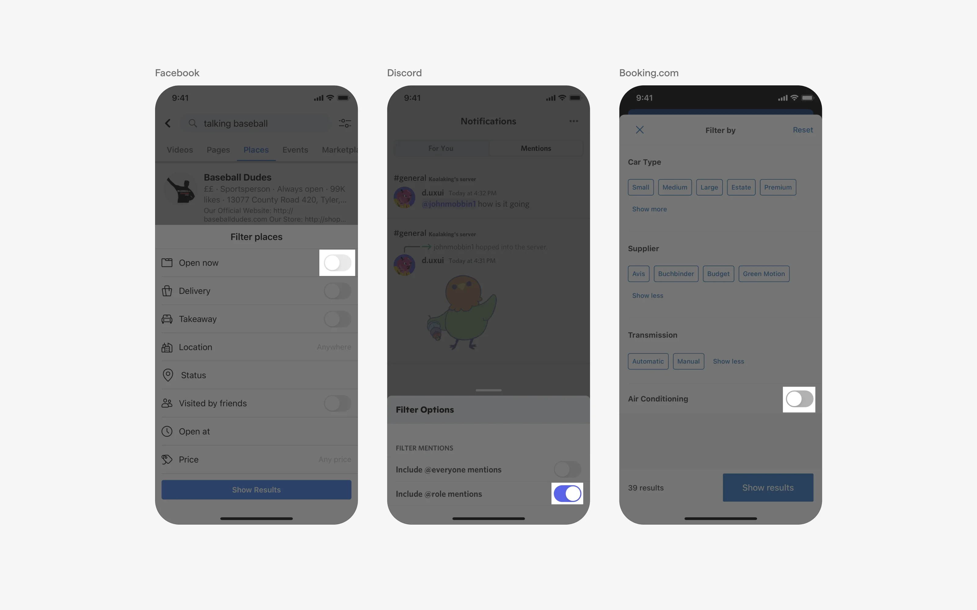 Switch UI Design: Best practices, Design variants & Examples | Mobbin