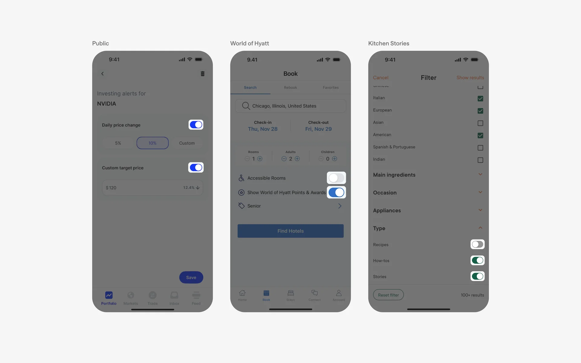 Switch UI Design: Best practices, Design variants & Examples | Mobbin