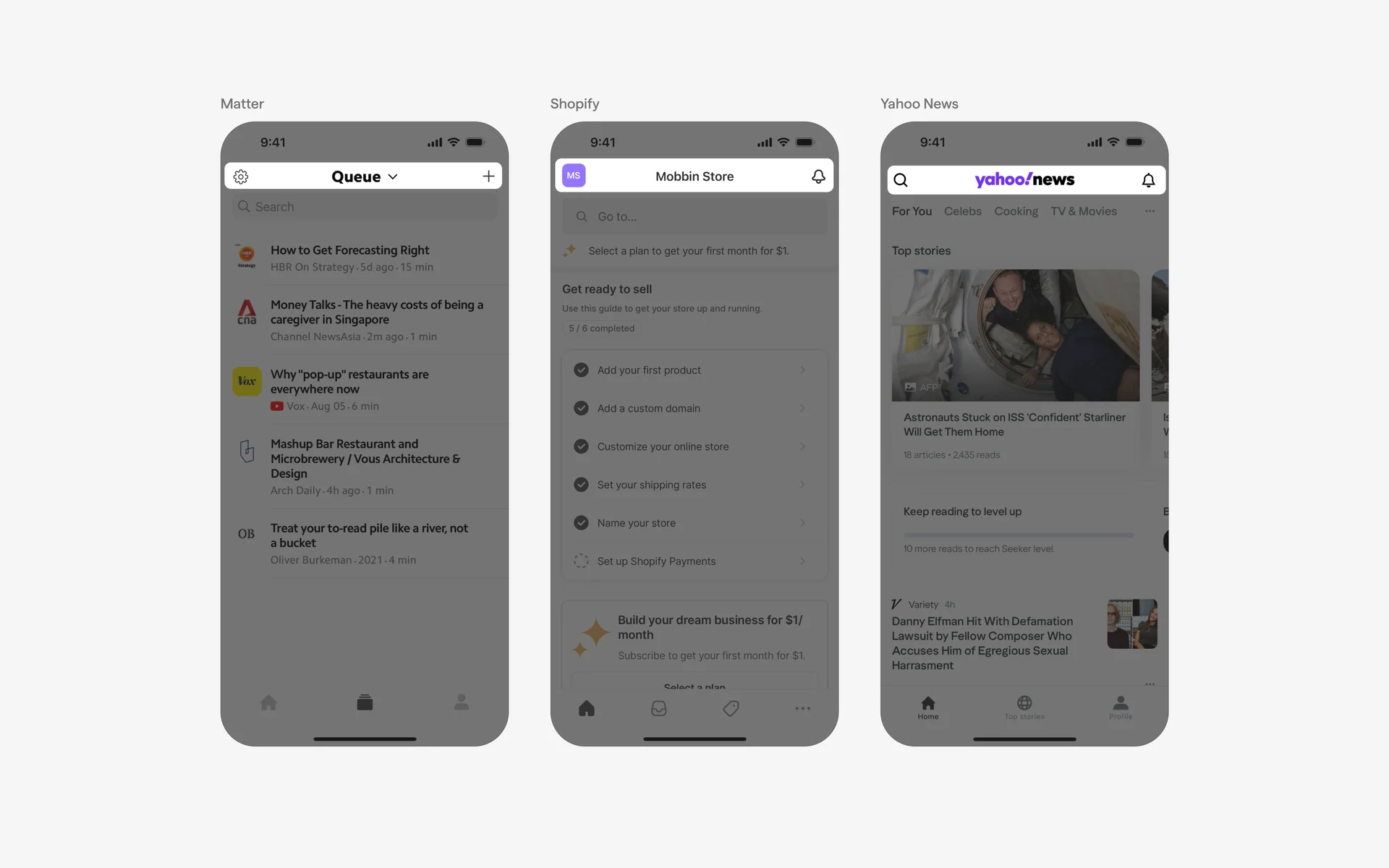 Top Navigation Bar UI Design: Best practices, Design variants ...