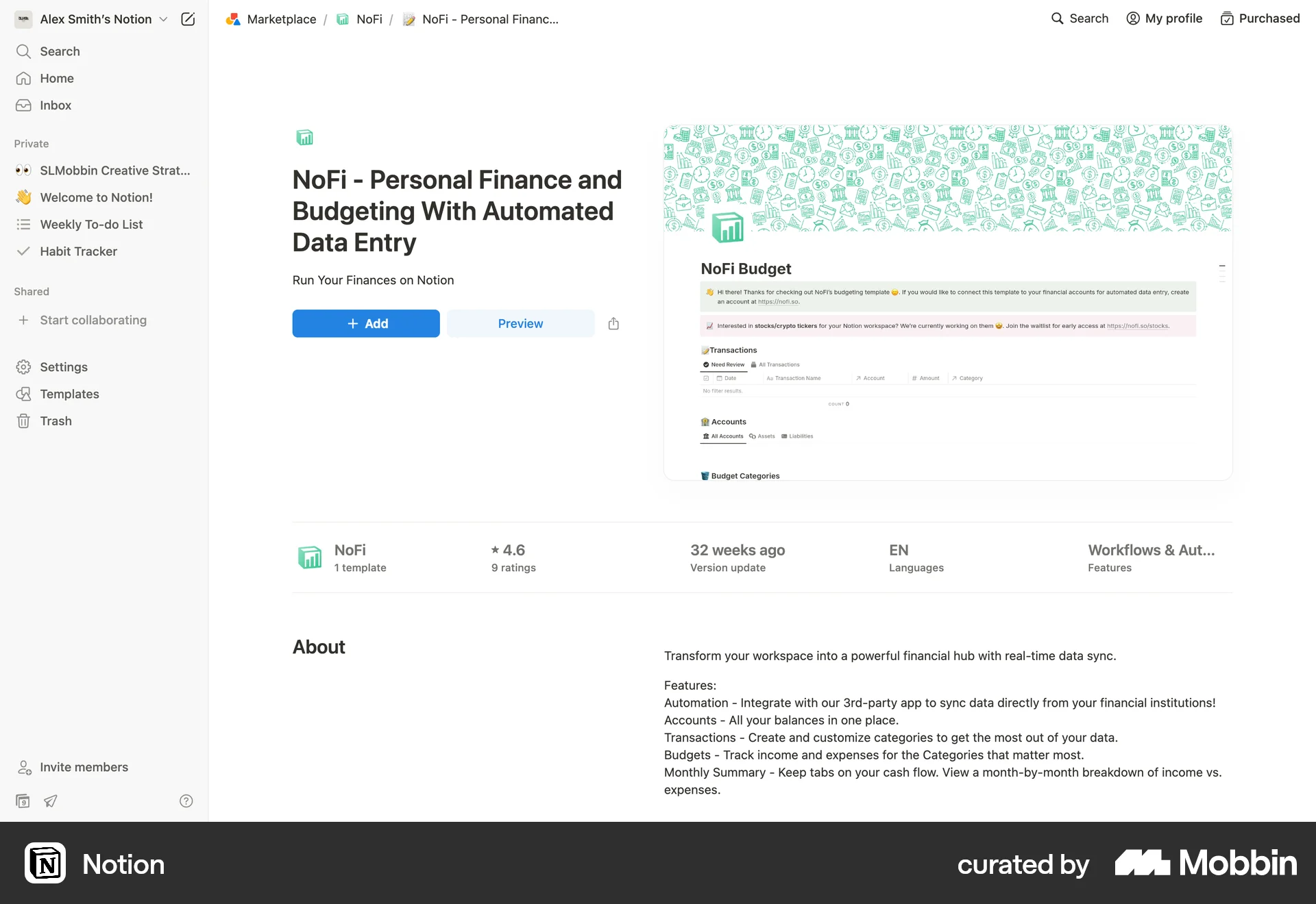 Notion Web Other Content screen