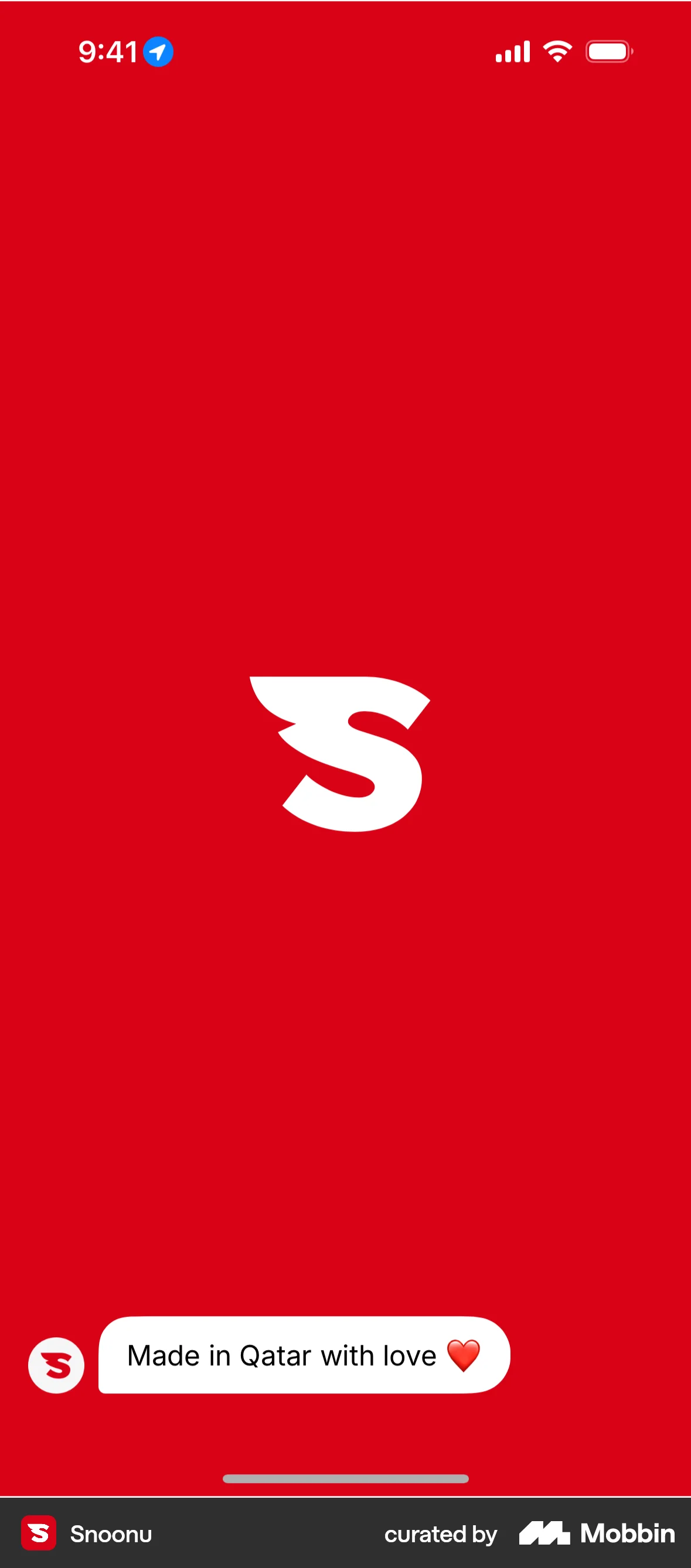 Snoonu iOS Splash Screen screen