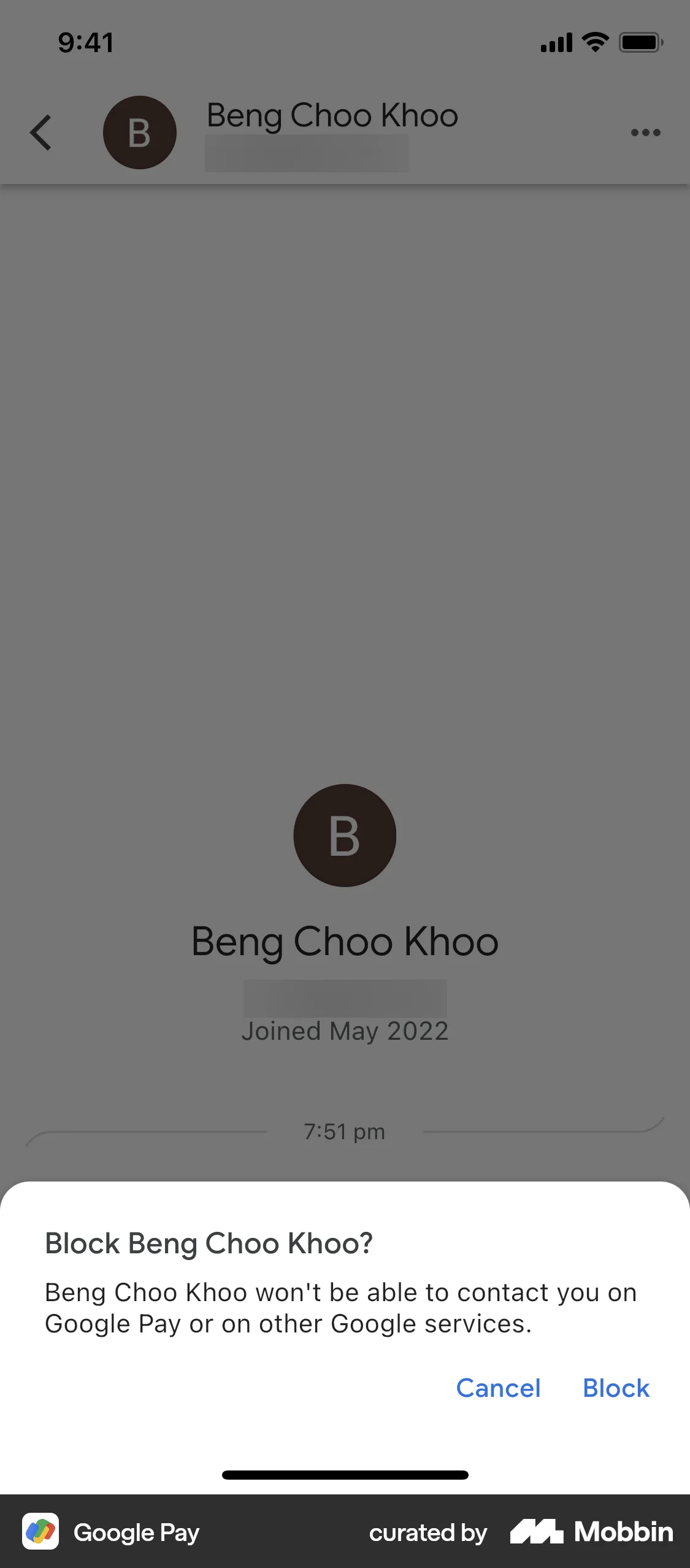 Google Pay iOS Ban & Block screen