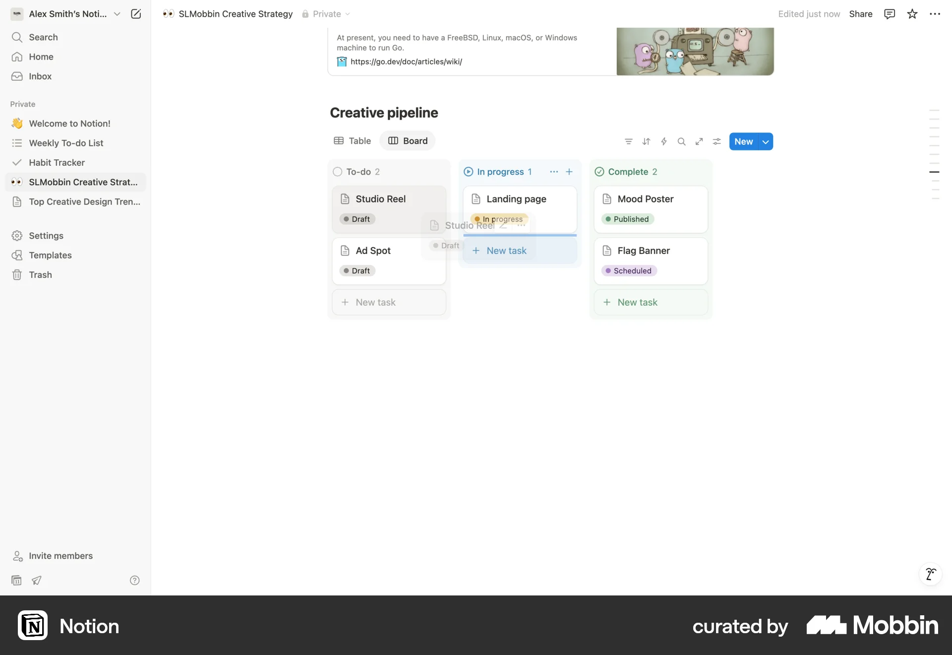 Notion Web Move screen