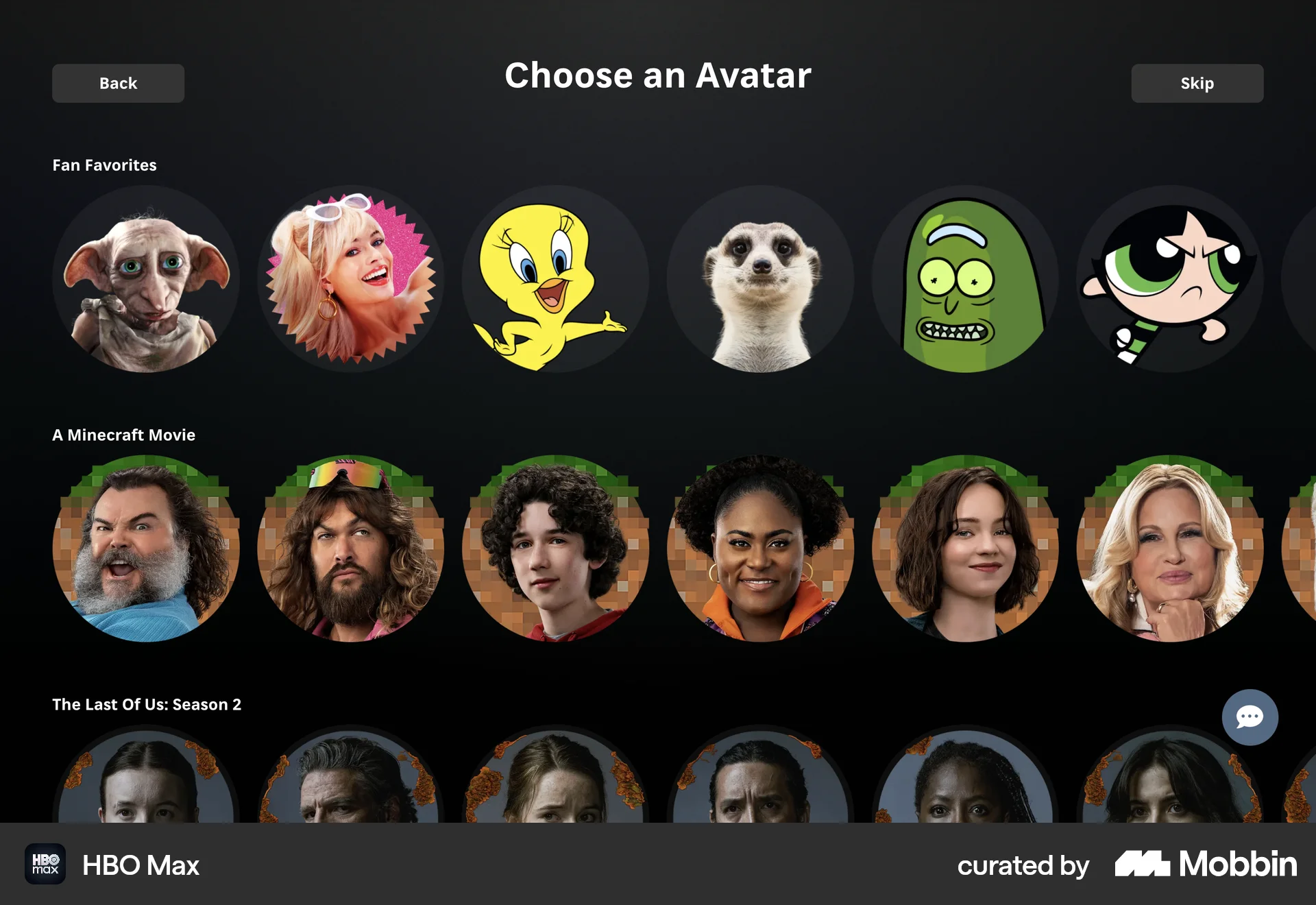 HBO Max Web screen containing Full-Screen Overlay UI element