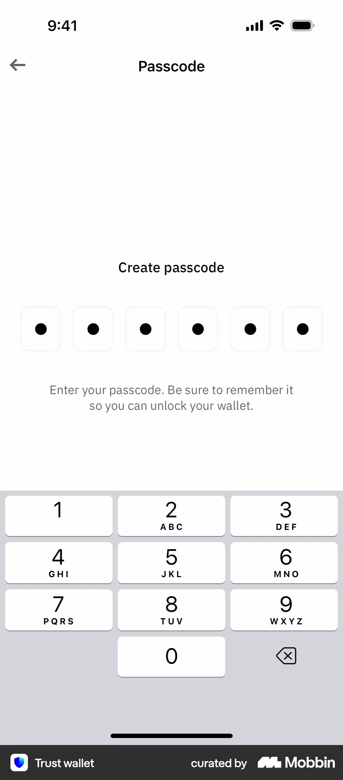 Trust Wallet iOS Crypto & Web3 App screen