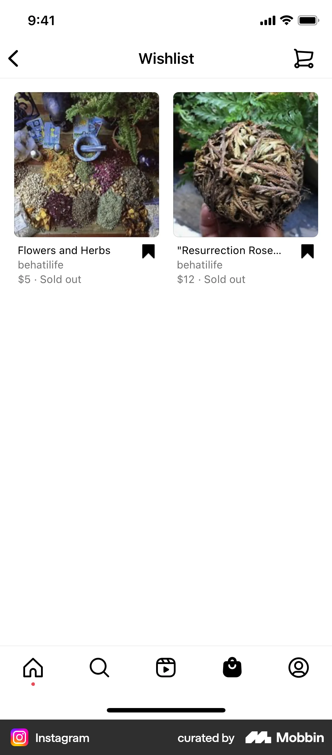 Instagram iOS Pricing screen