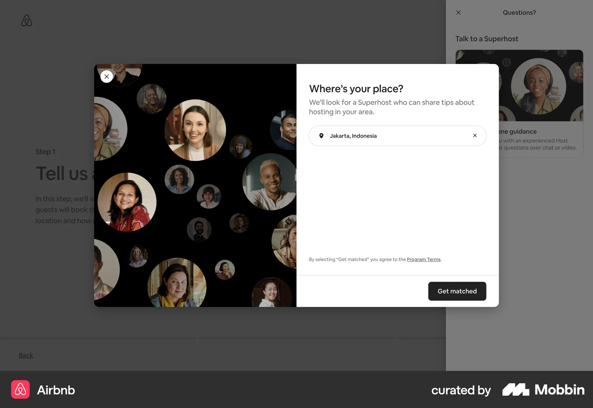 Airbnb Web Other Action screen