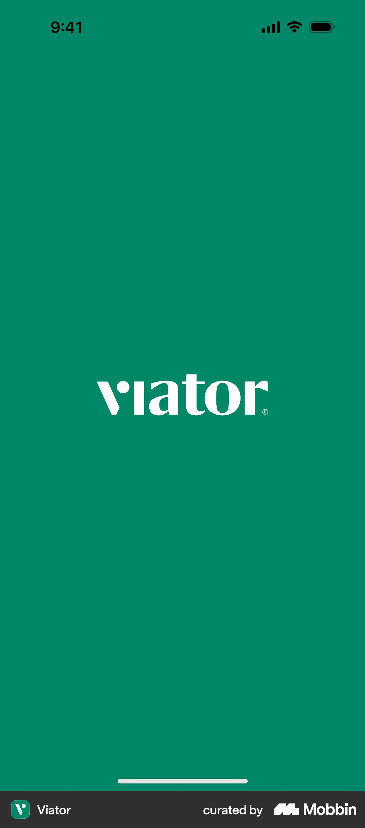 Viator iOS Mobile App Design screen