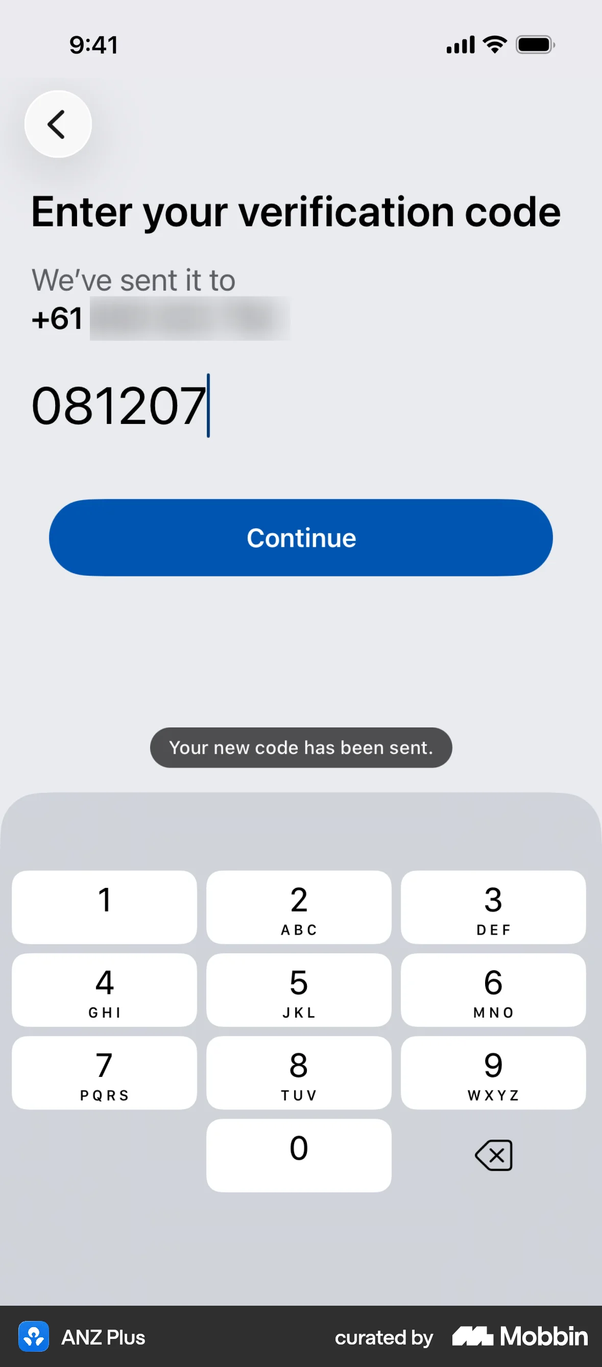 ANZ Plus Onboarding screen