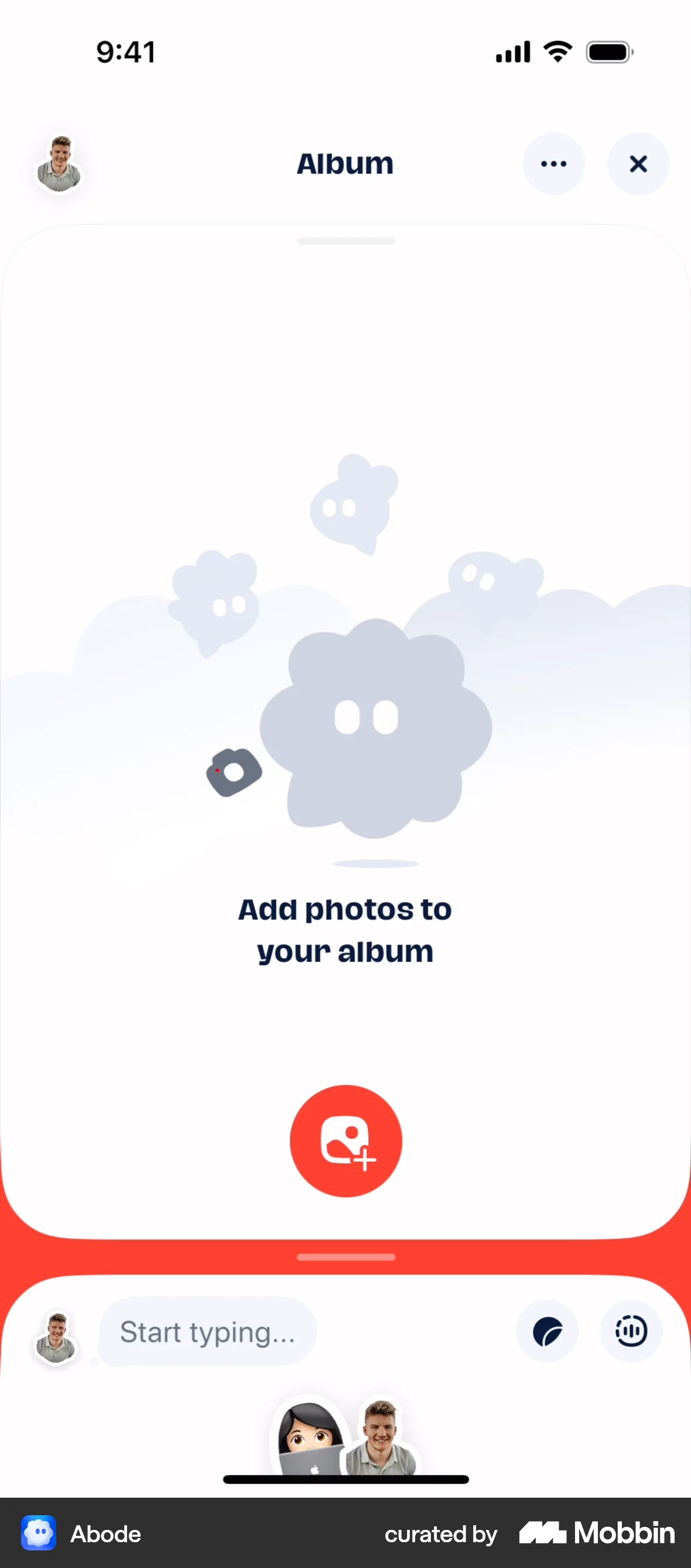 Abode iOS Upload & Download screen