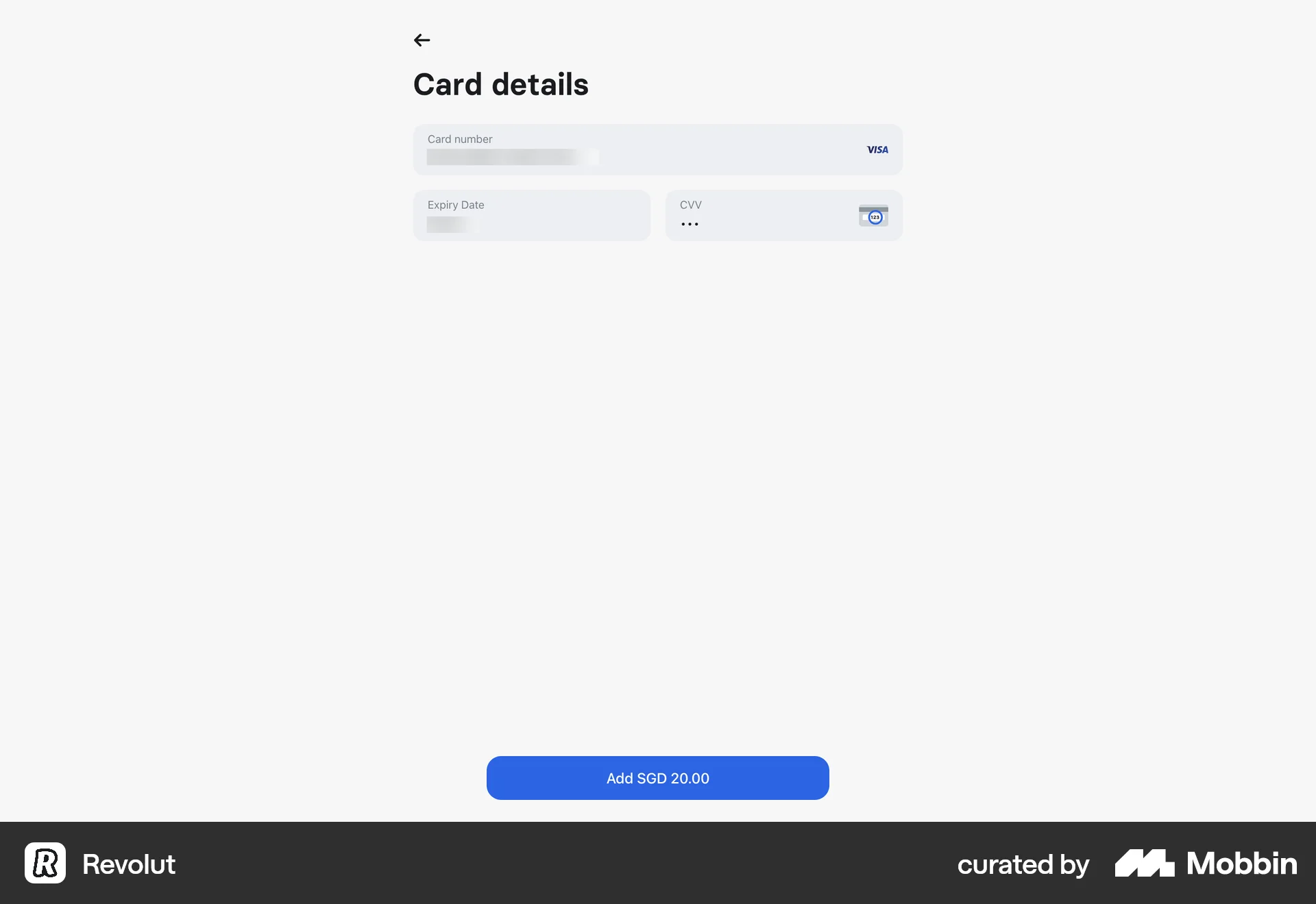 Revolut Web Transfer & Send Money screen