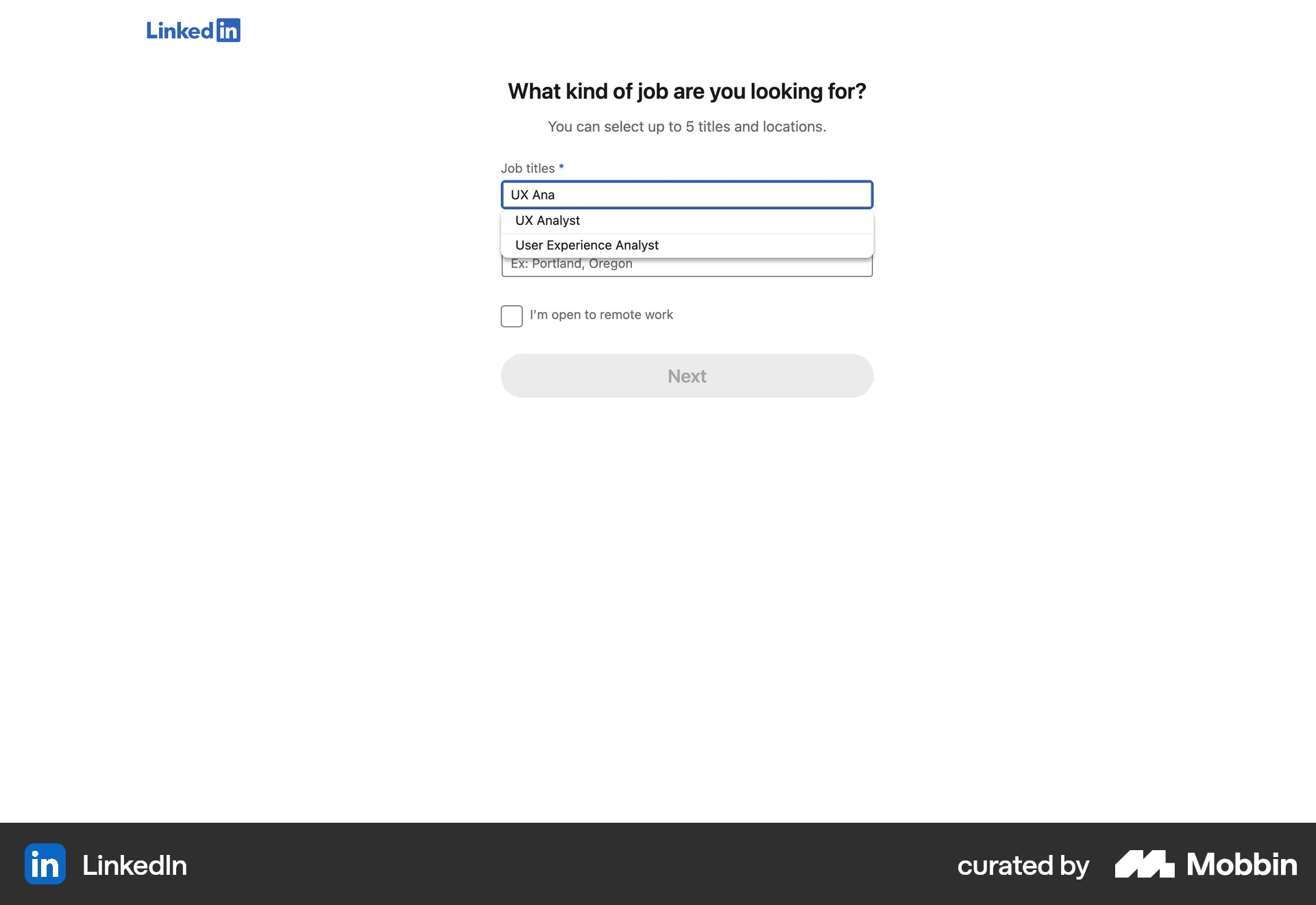 LinkedIn Web Jobs & Recruitment App screen