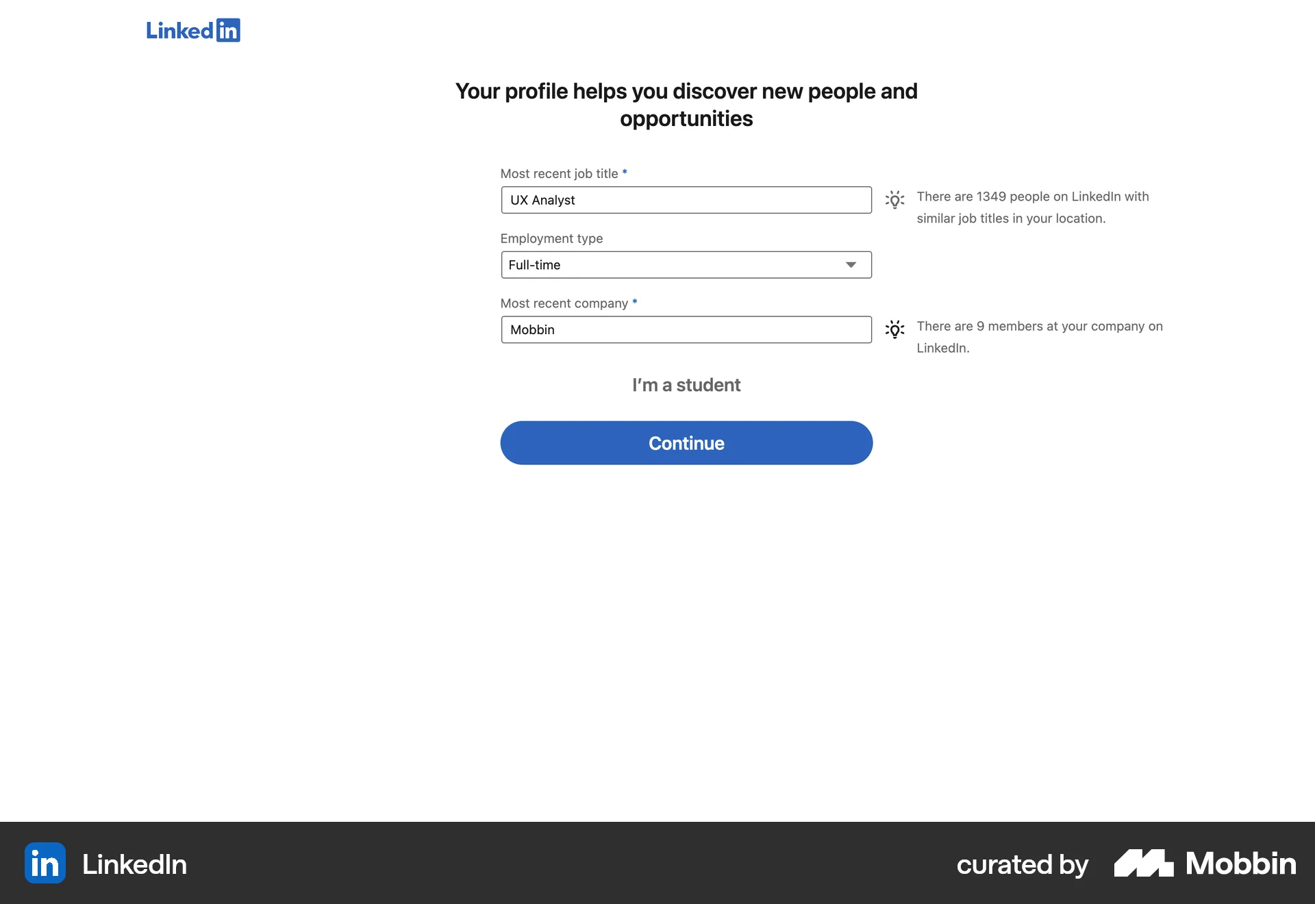 LinkedIn Web Jobs & Recruitment App screen