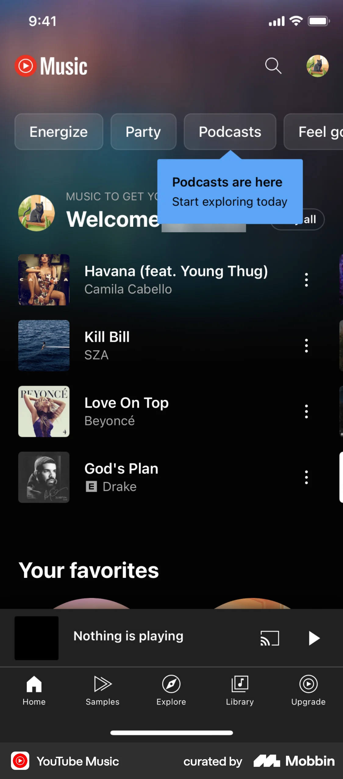 YouTube Music iOS Screen | Mobbin