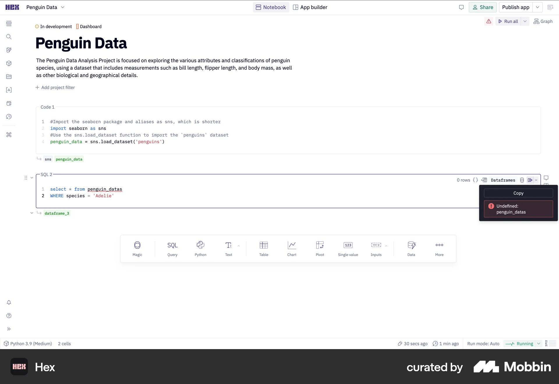 Hex Web Error screen