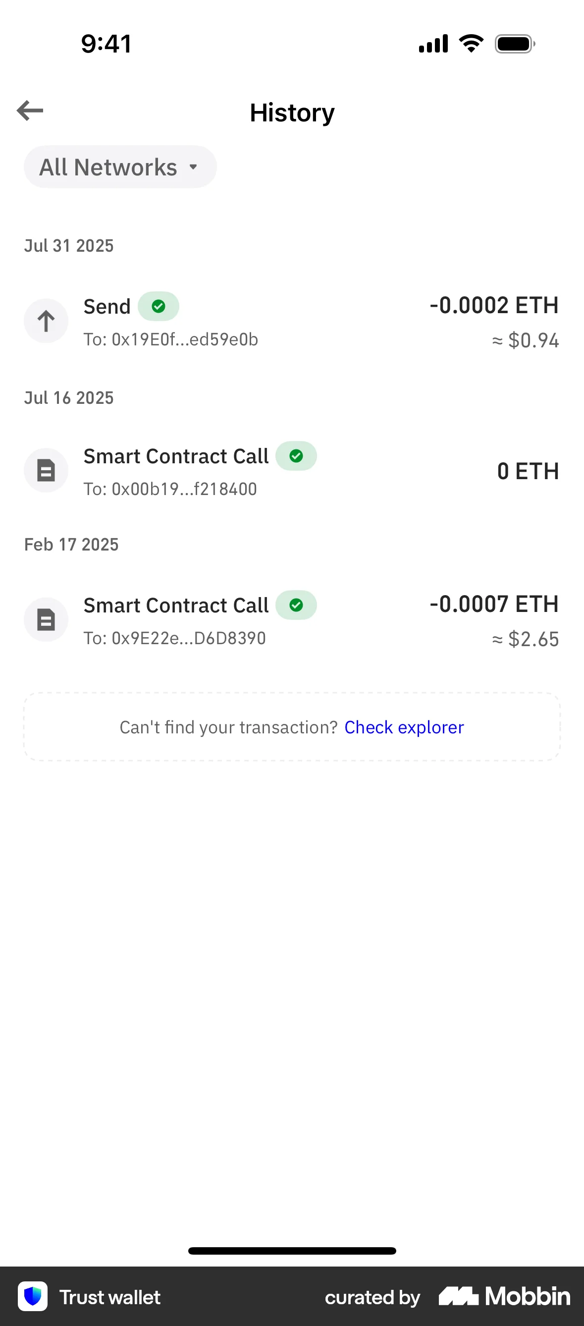 Trust Wallet iOS Crypto & Web3 App screen
