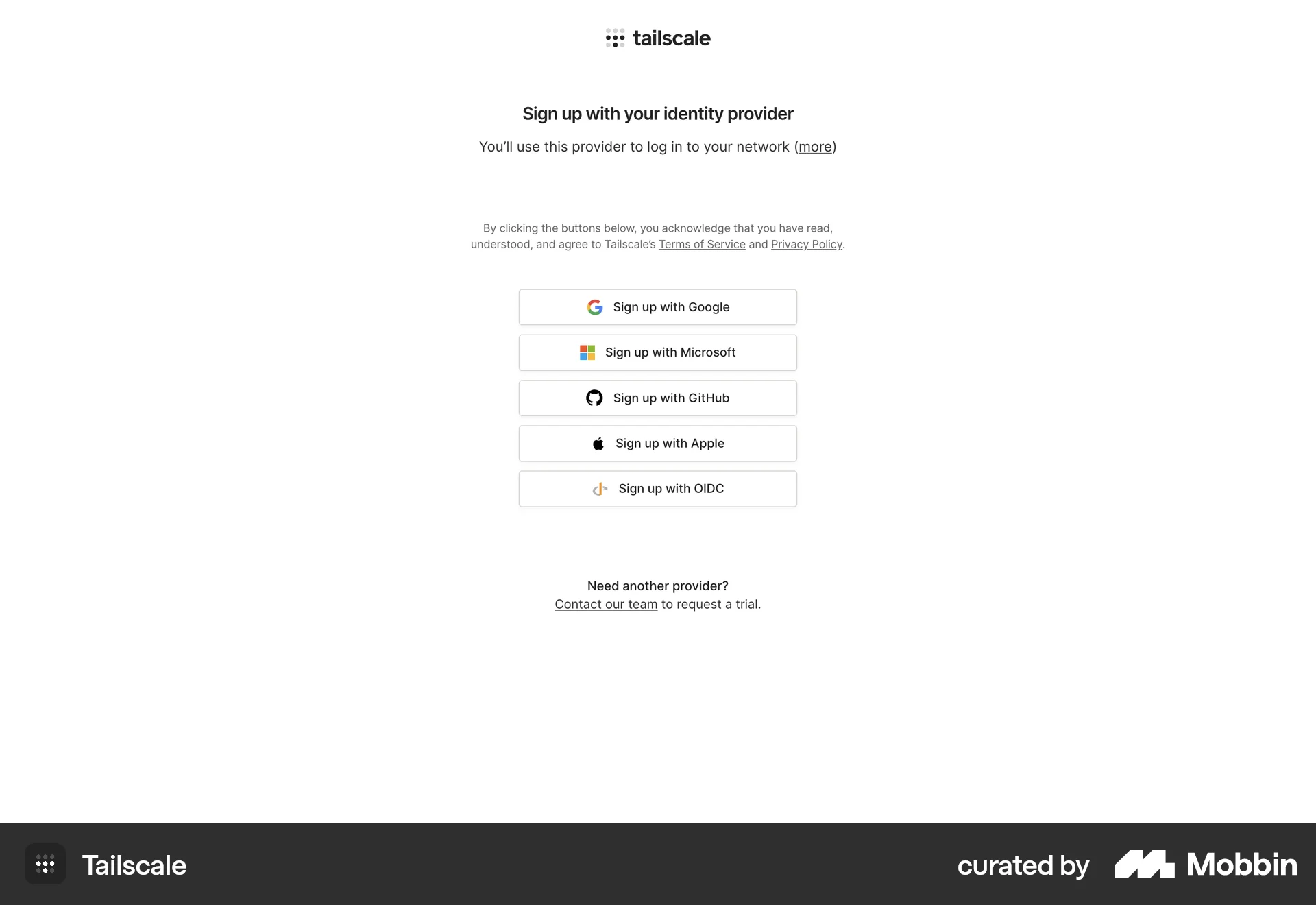 Tailscale Web Utilities App screen