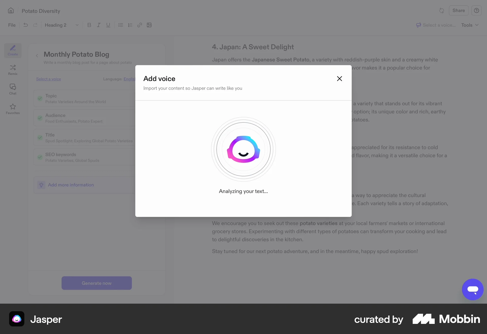 Jasper Web screen containing Loading Indicator UI element