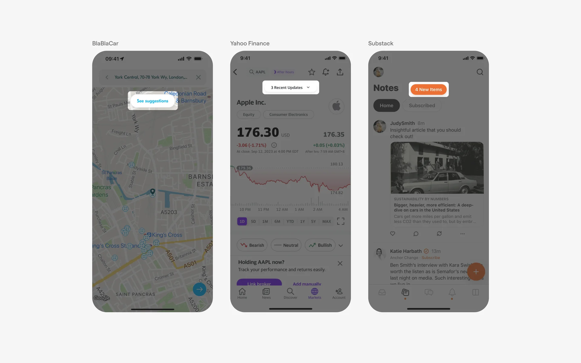 Floating Action Button UI Design: Best practices, Design variants ...