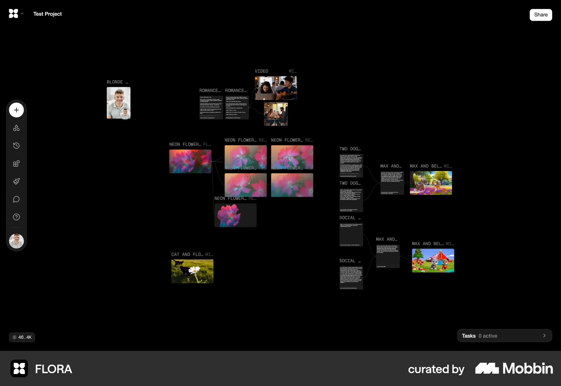 FLORA Web Graphics & Design App screen