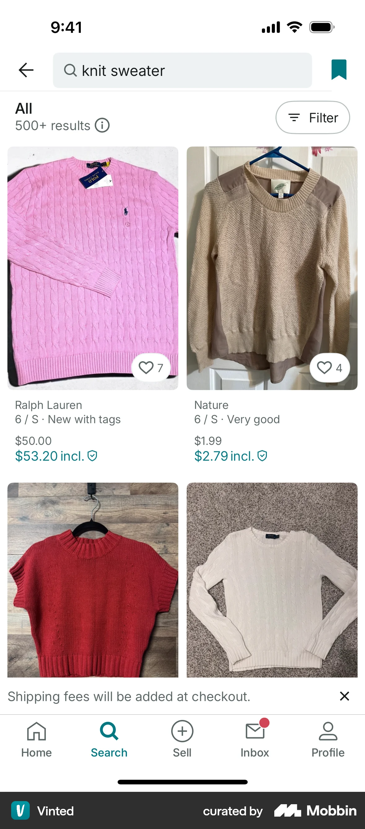 Vinted iOS Save screen