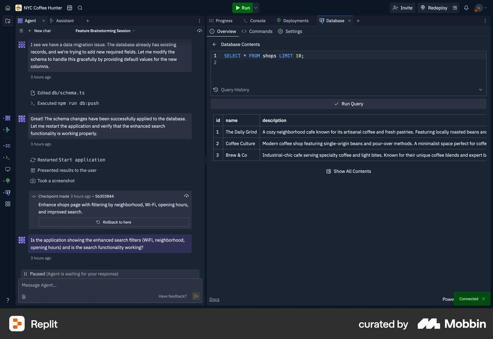 Replit Web Code Editor screen