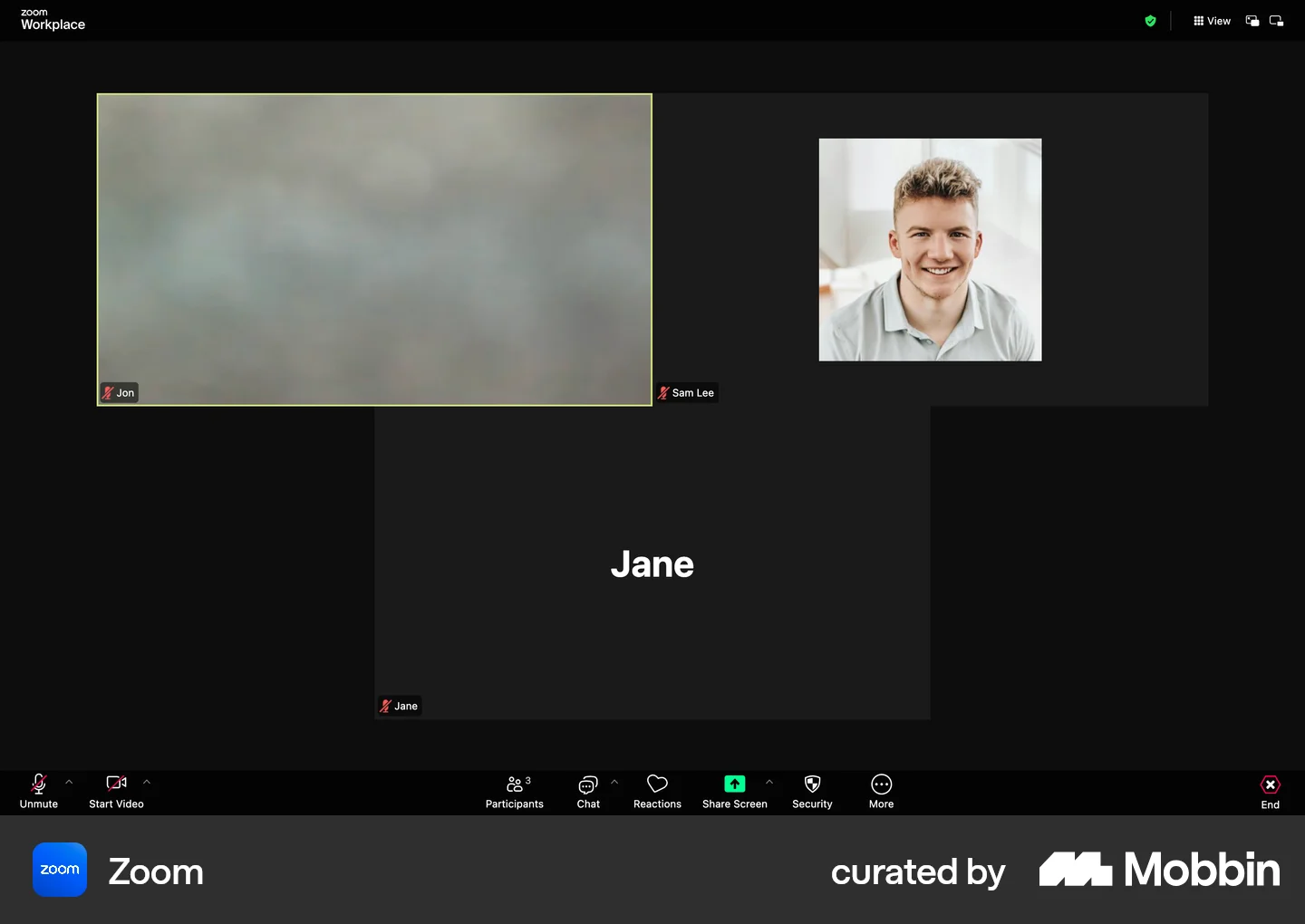 Zoom Grid Features Zoom Web Grid video layout | Mobbin