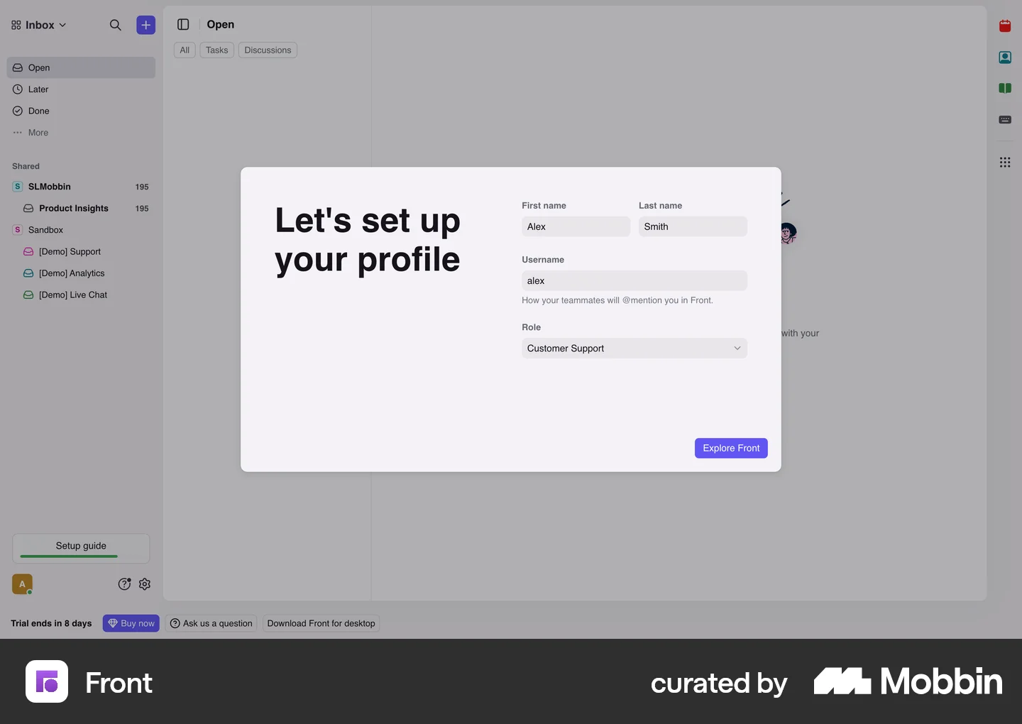 Account Setup Screen Account Setup UI Design Screens