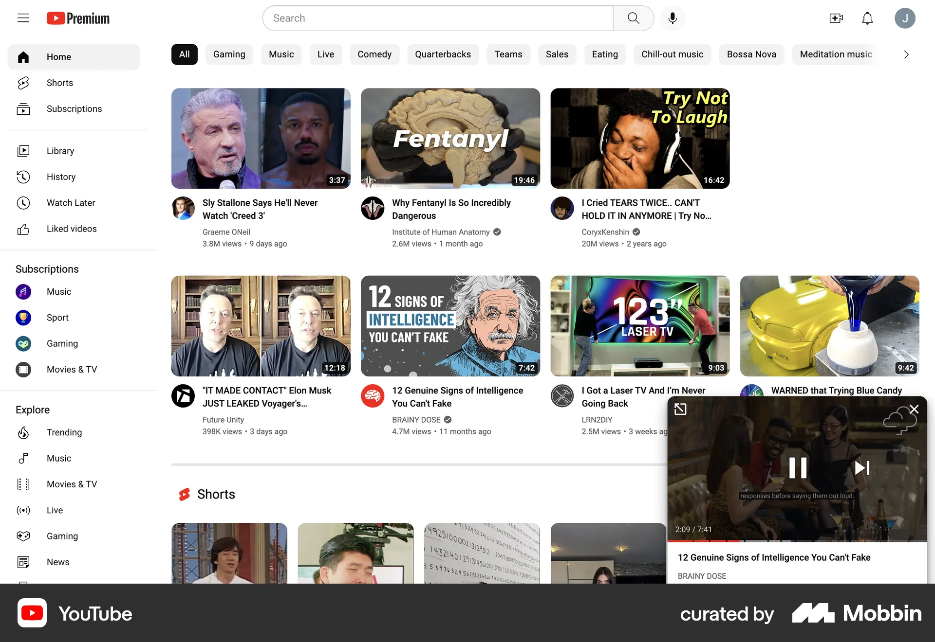 YouTube Web Video Player screen
