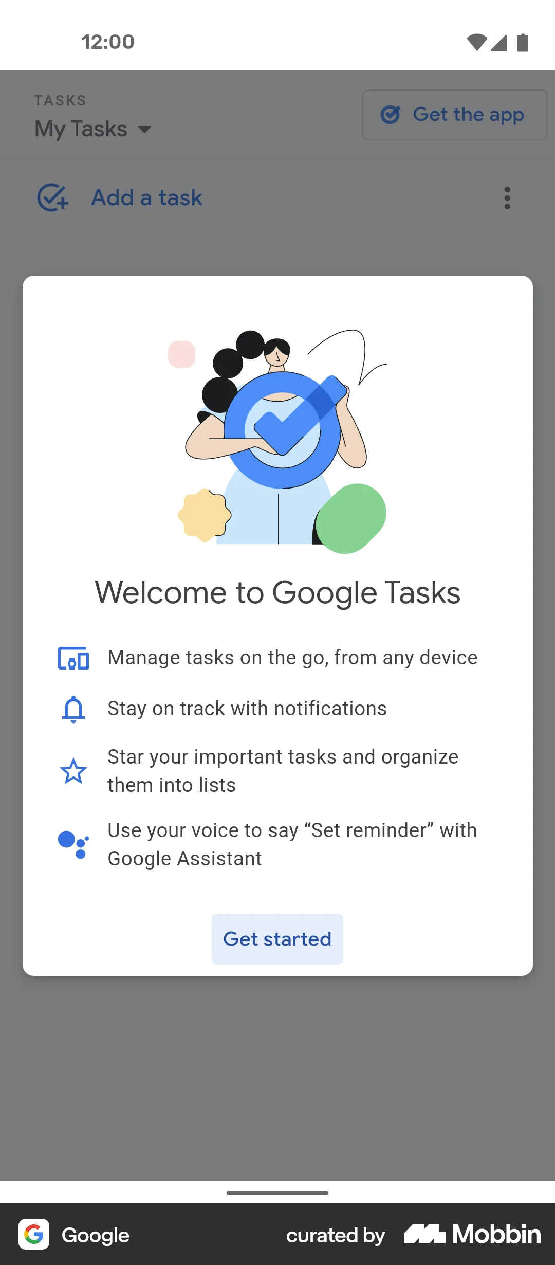 Google Welcome Sign Google Android Welcome Screen | Mobbin