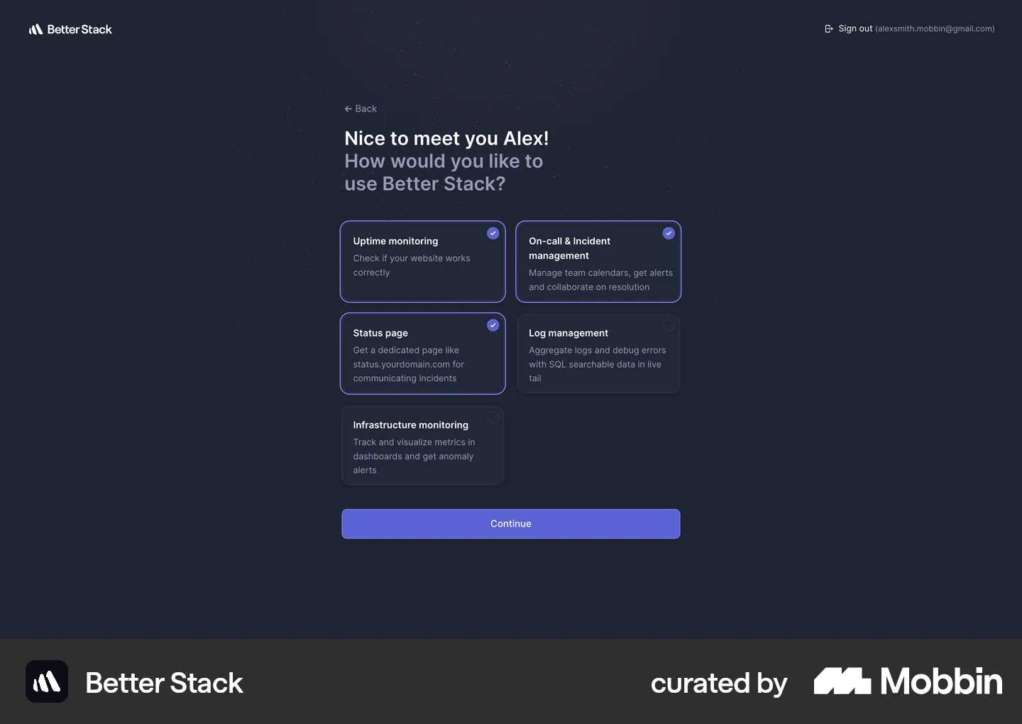 Account Setup Screen Account Setup UI Design Screens