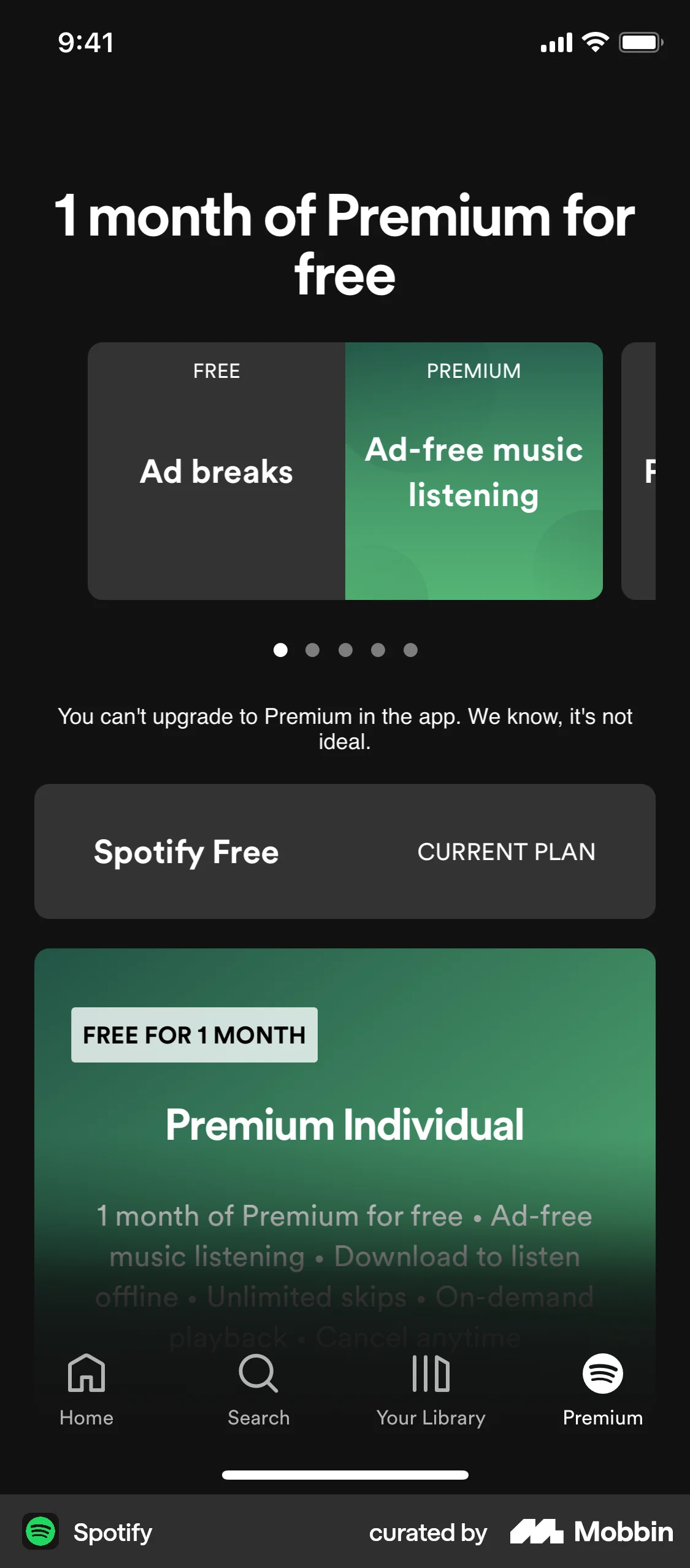Spotify screen