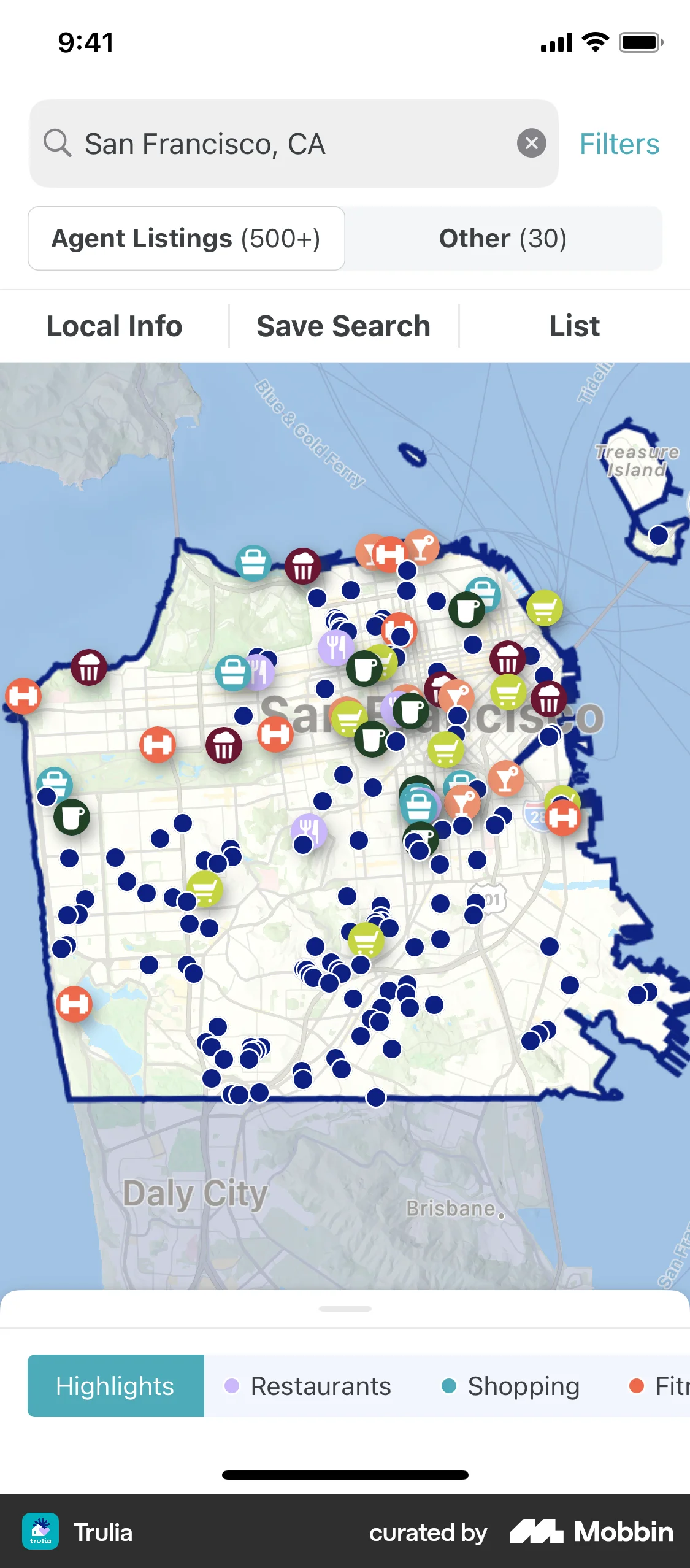 Trulia iOS Real Estate App screen