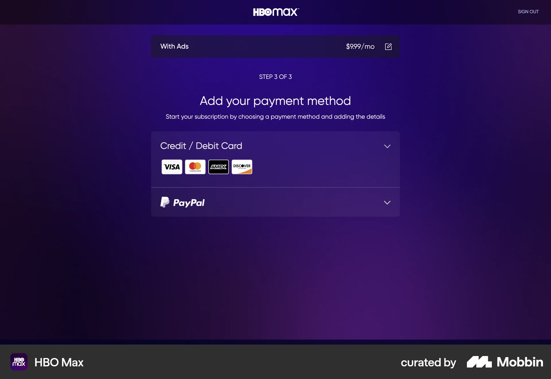 Hbo Createaccount HBO Max Web Account Creation | Mobbin