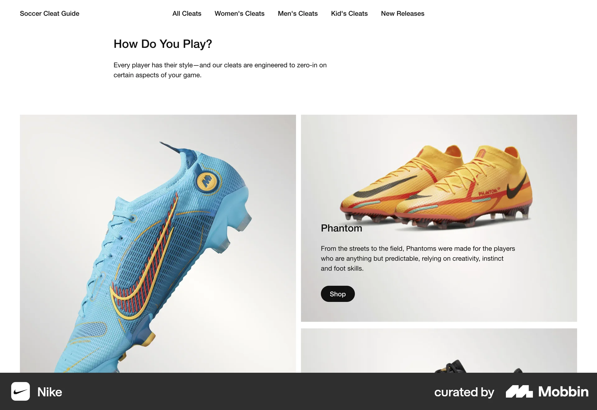 Nike Web Misc screen