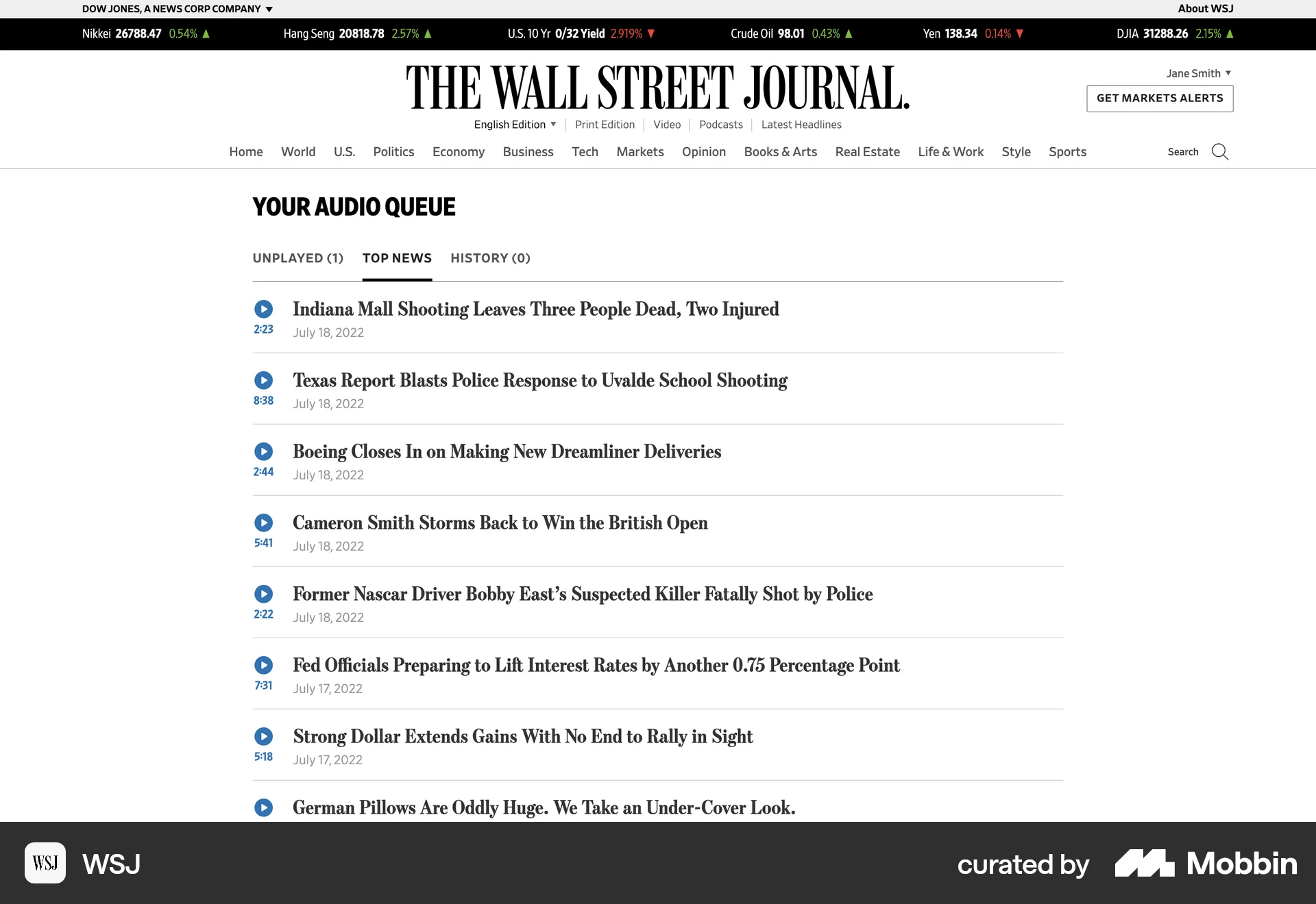 WSJ screen
