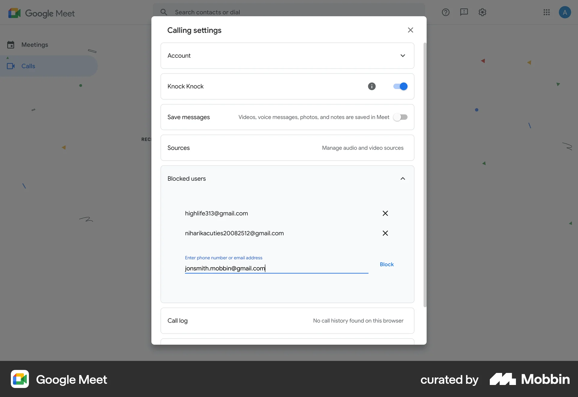 Google Meet Web Ban & Block screen