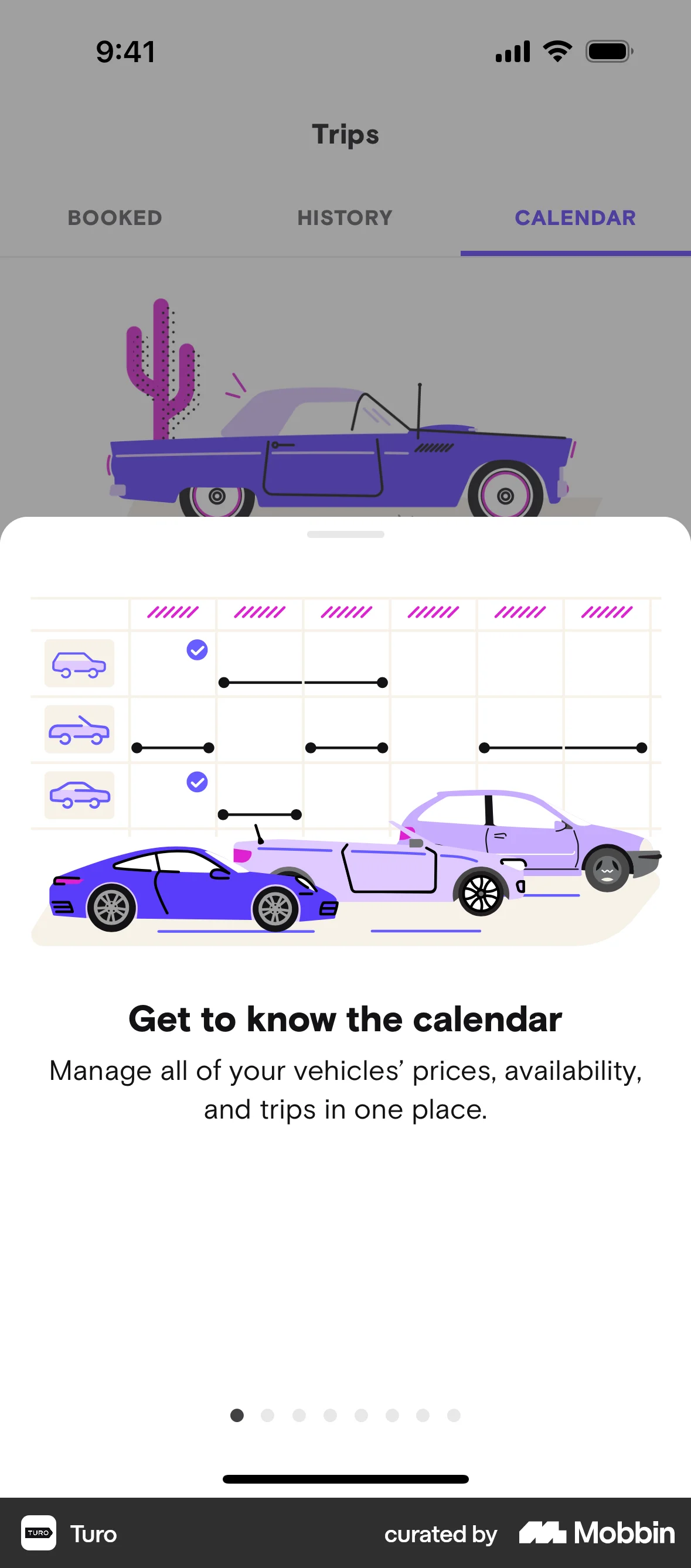 Turo iOS Guided Tour & Tutorial screen