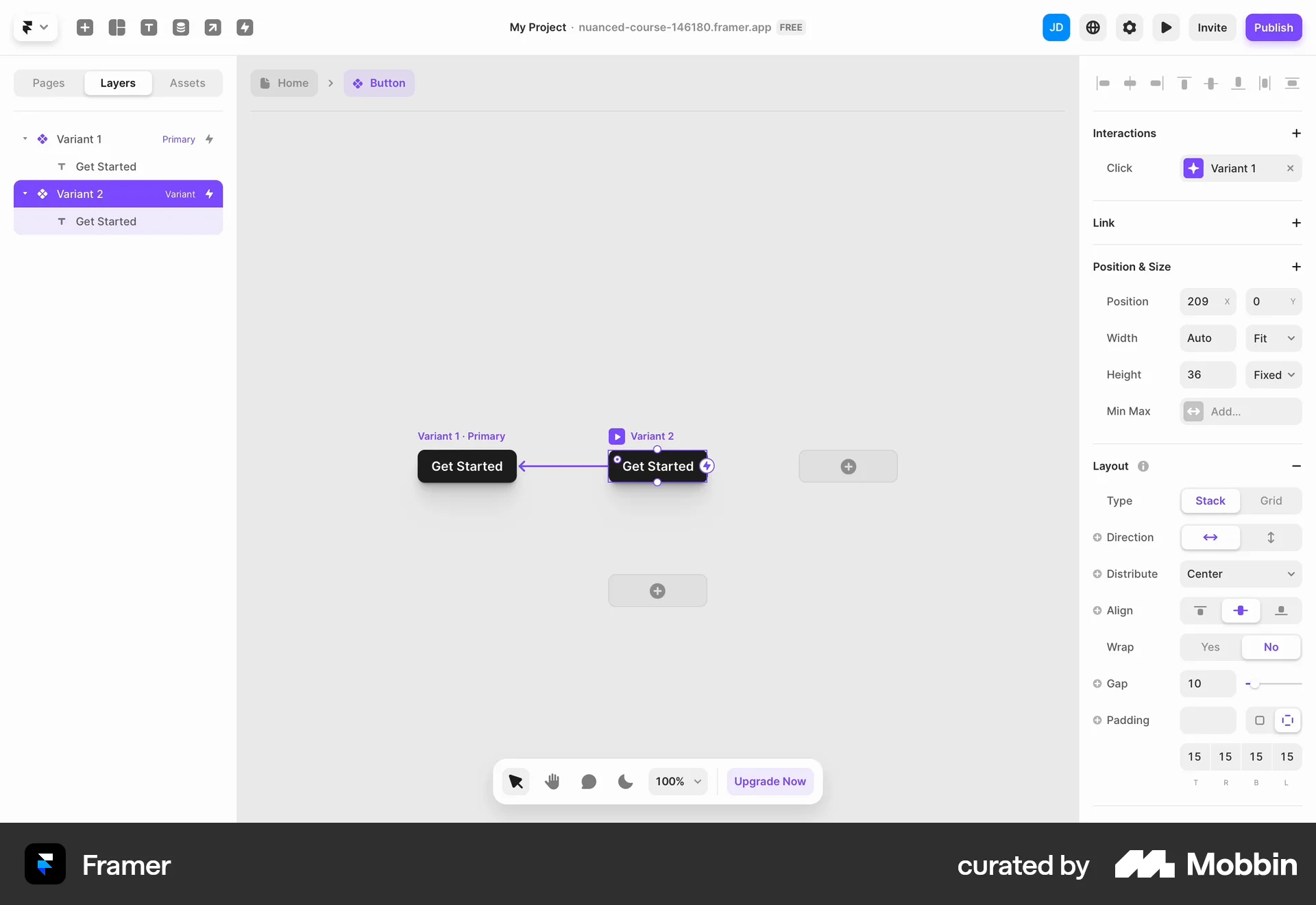 Framer Web screen containing Accordion UI element