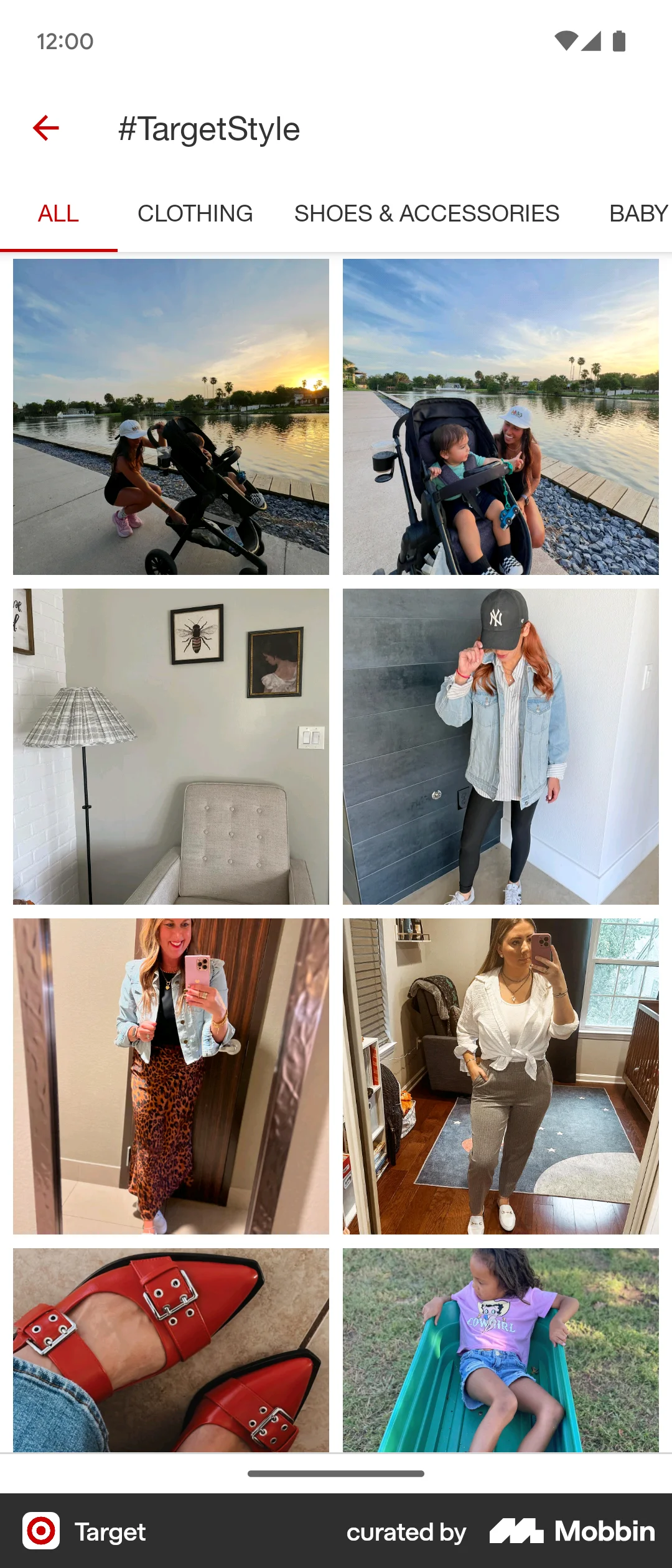 Target Android screen containing Gallery UI element